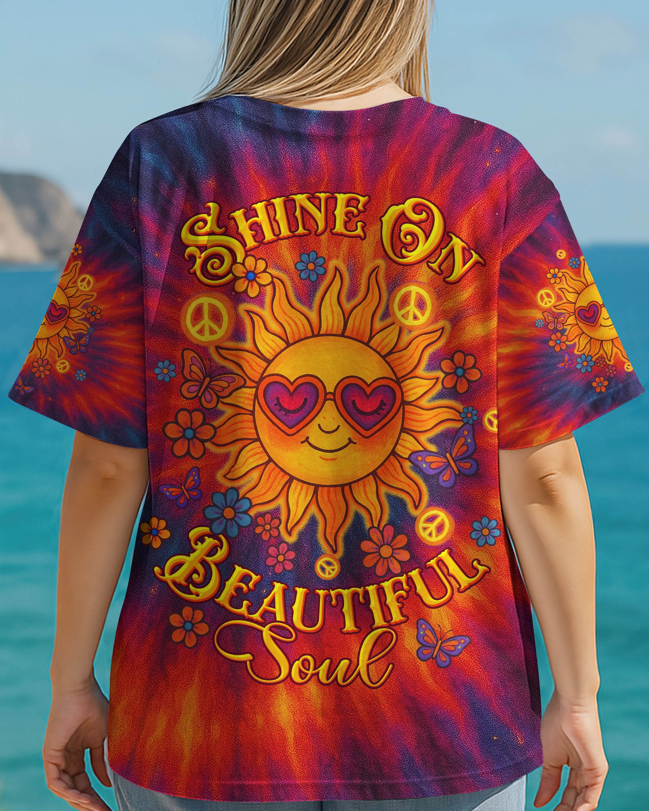 SHINE ON BEAUTIFUL SOUL SUN TIE DYE ALL OVER PRINT  - TLTW1106252