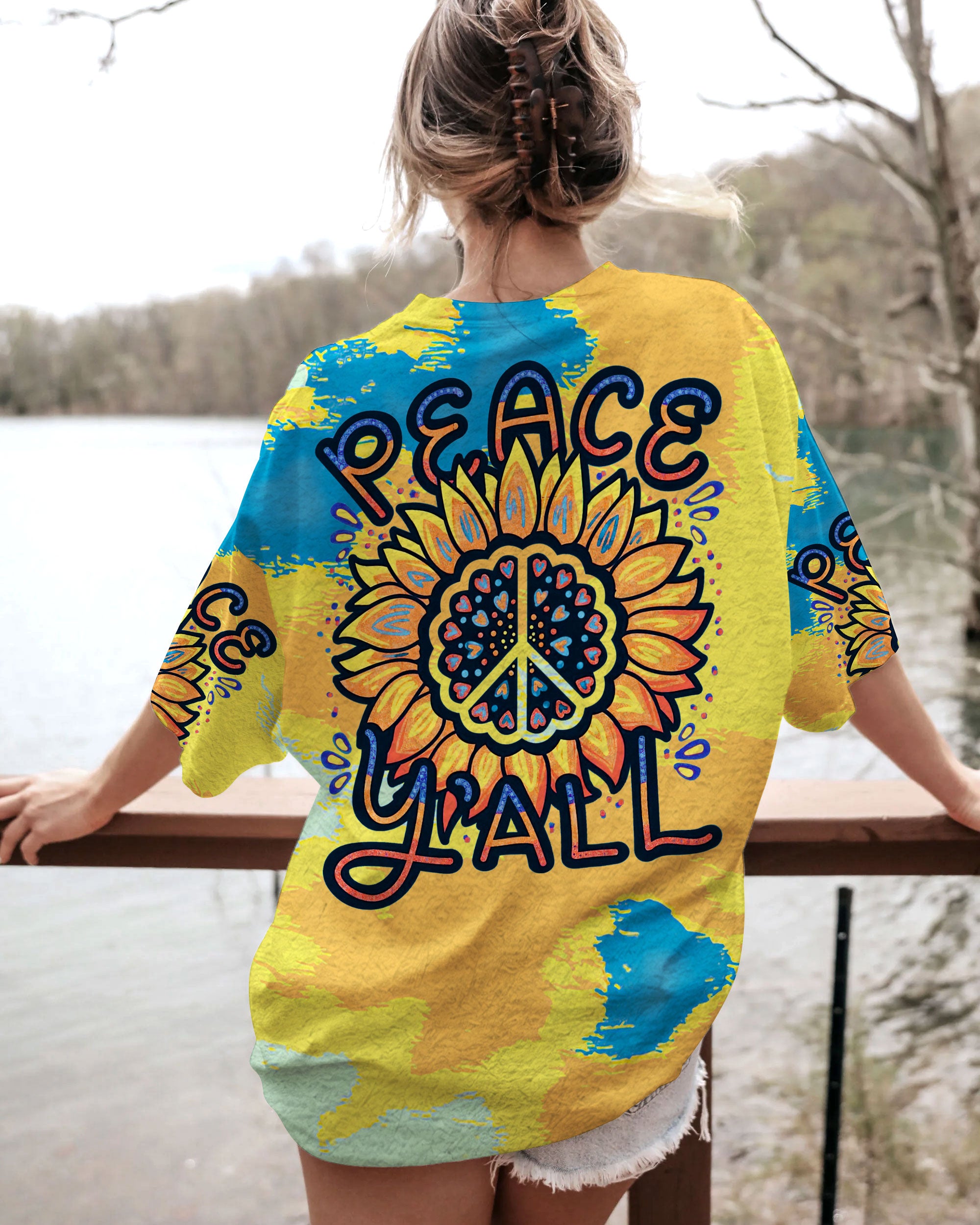 PEACE Y'ALL TIE DYE ALL OVER PRINT - TLTR2605233