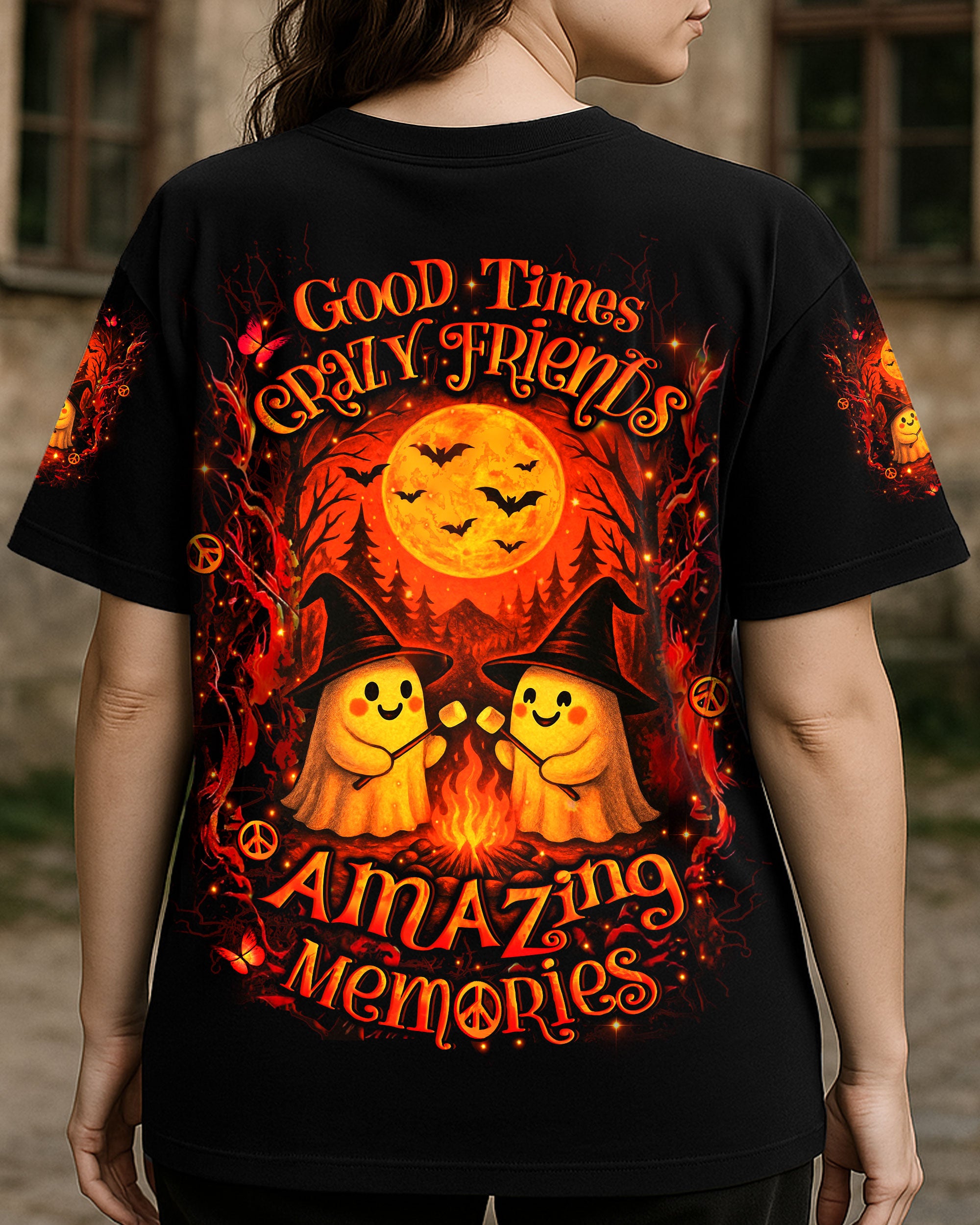 GOOD TIMES CRAZY FRIEND HALLOWEEN ALL OVER PRINT - YHLT2407253