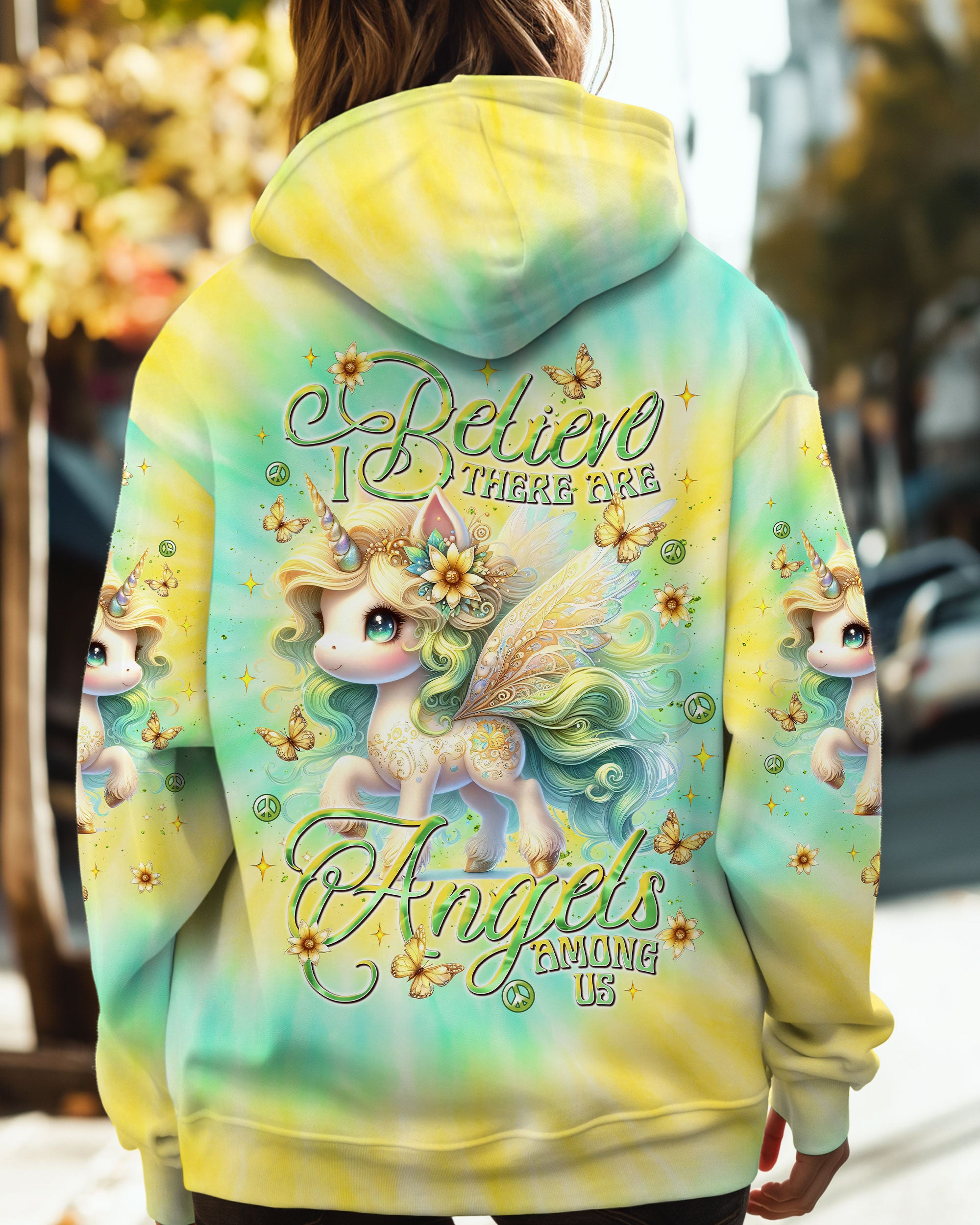 I BELIEVE THERE ARE ANGELS AMONG US UNICORN ALL OVER PRINT - TLNT0707252