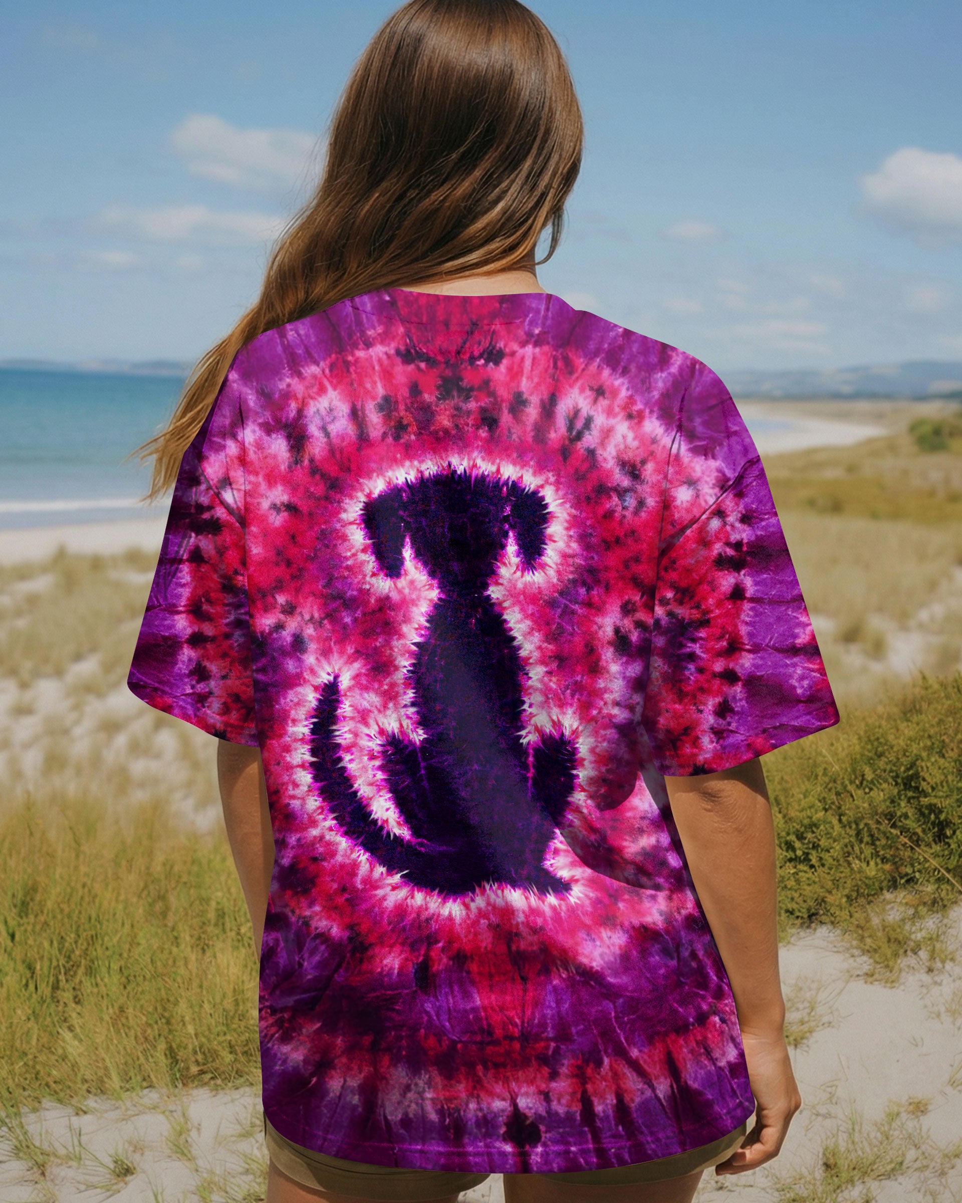 LABRADOR DOG PINK & PURPLE SWIRL ALL OVER PRINT   - TLTW0701261