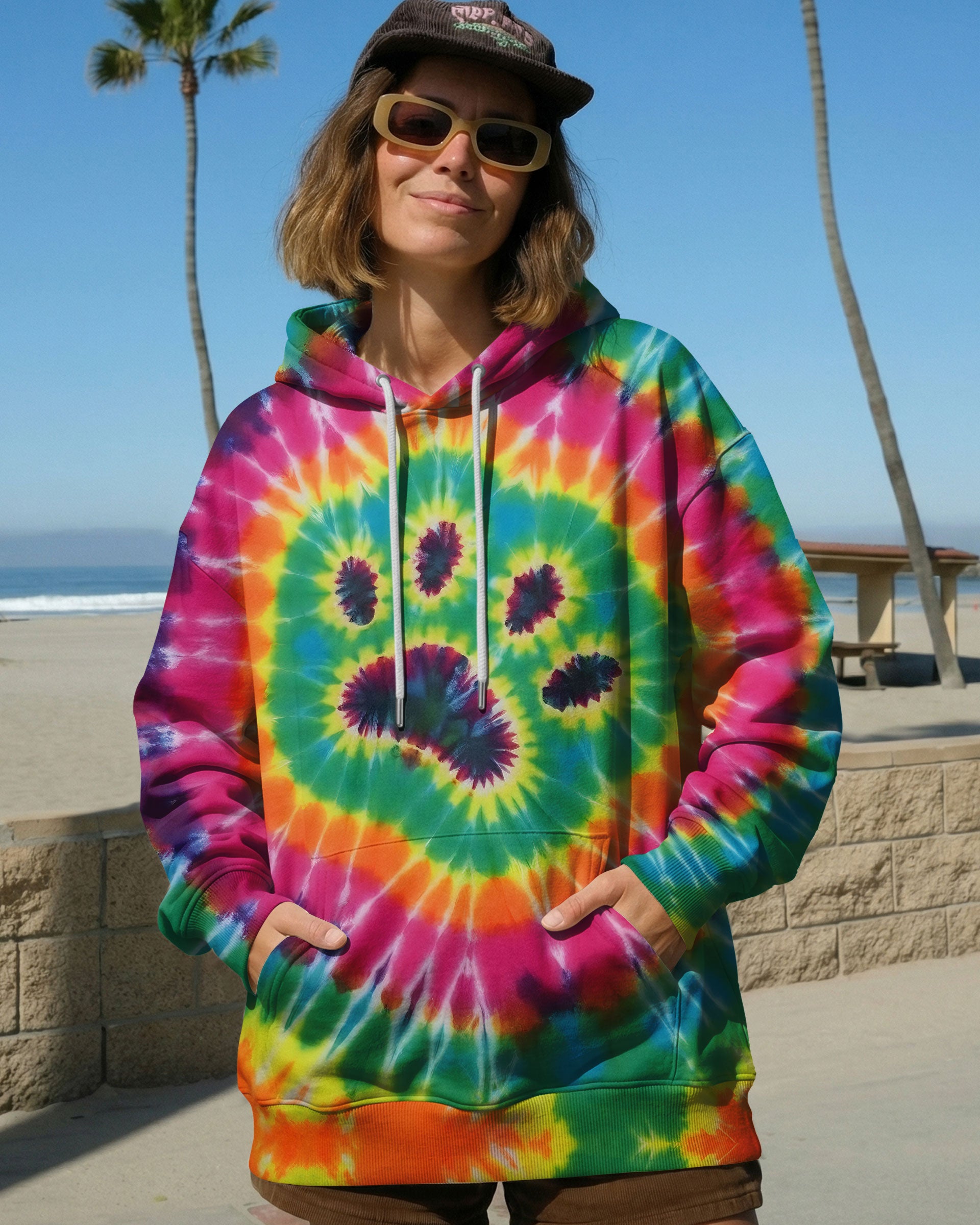 PAW PRINT TIE DYE ALL OVER PRINT - TLTW0912251