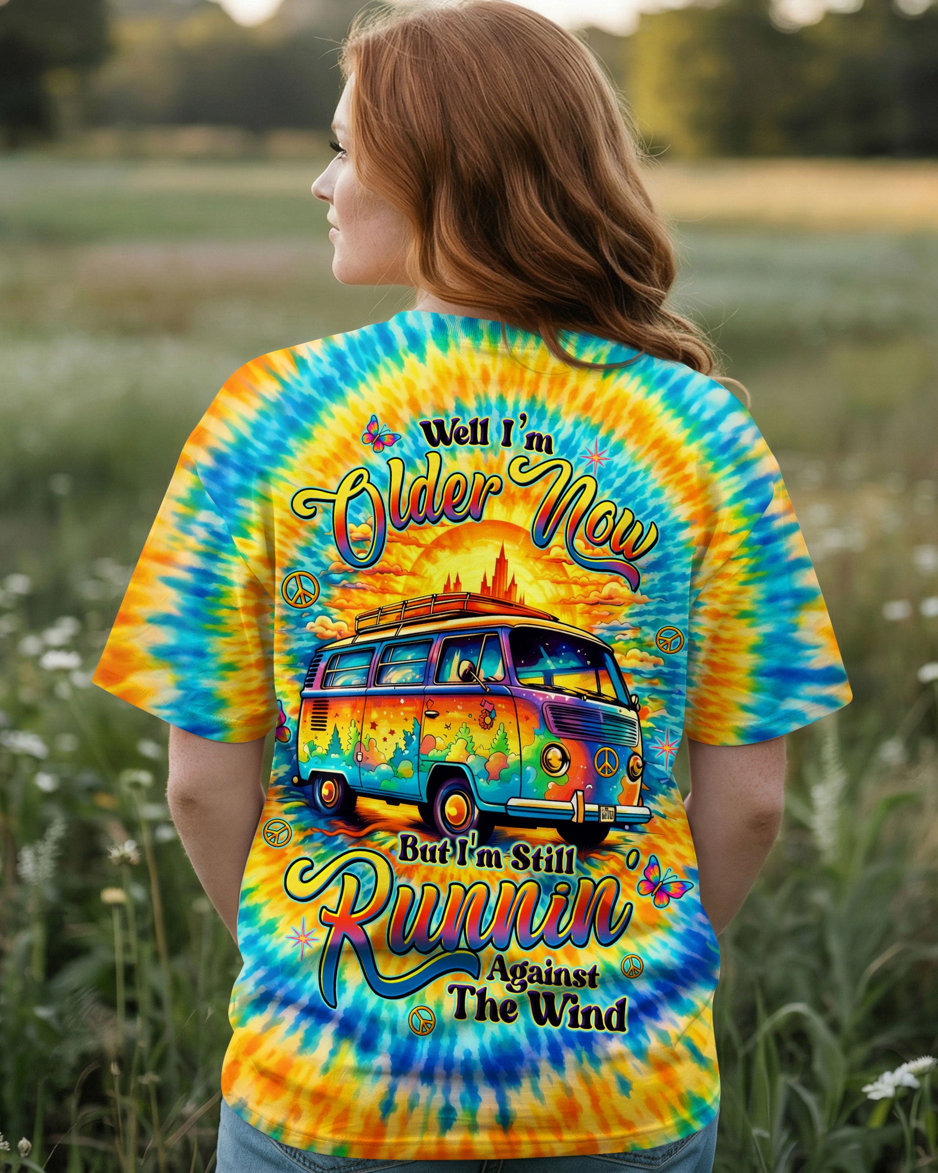 RUNNING AGAINST THE WIND BUS SWIRL ALL OVER PRINT  - TLTW1603261