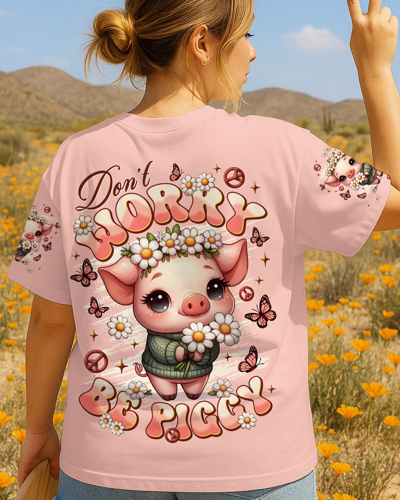 DON'T WORRY BE PIGGY PIG ALL OVER PRINT - TLNT1507254