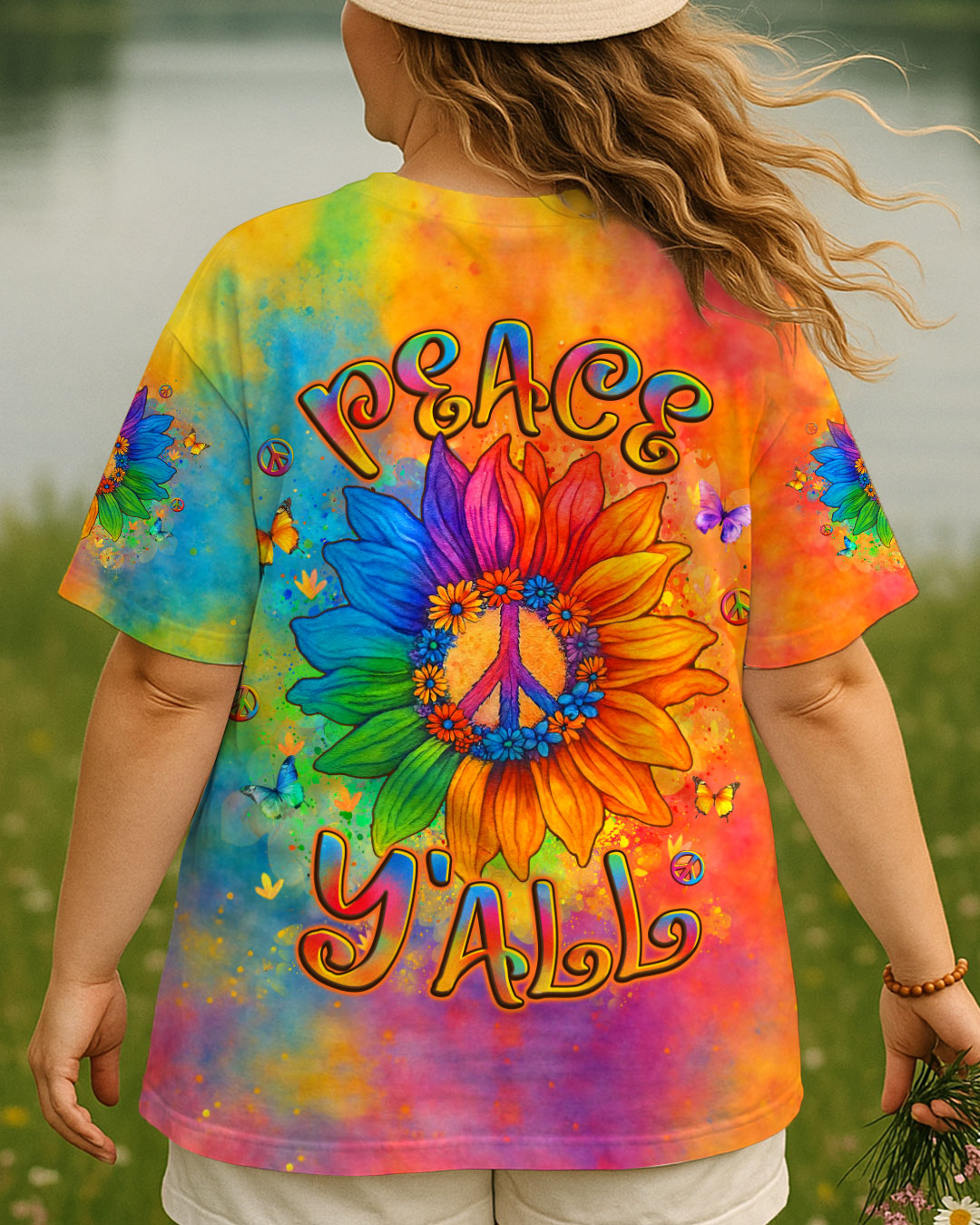PEACE Y'ALL ALL OVER PRINT - YHLT3006253