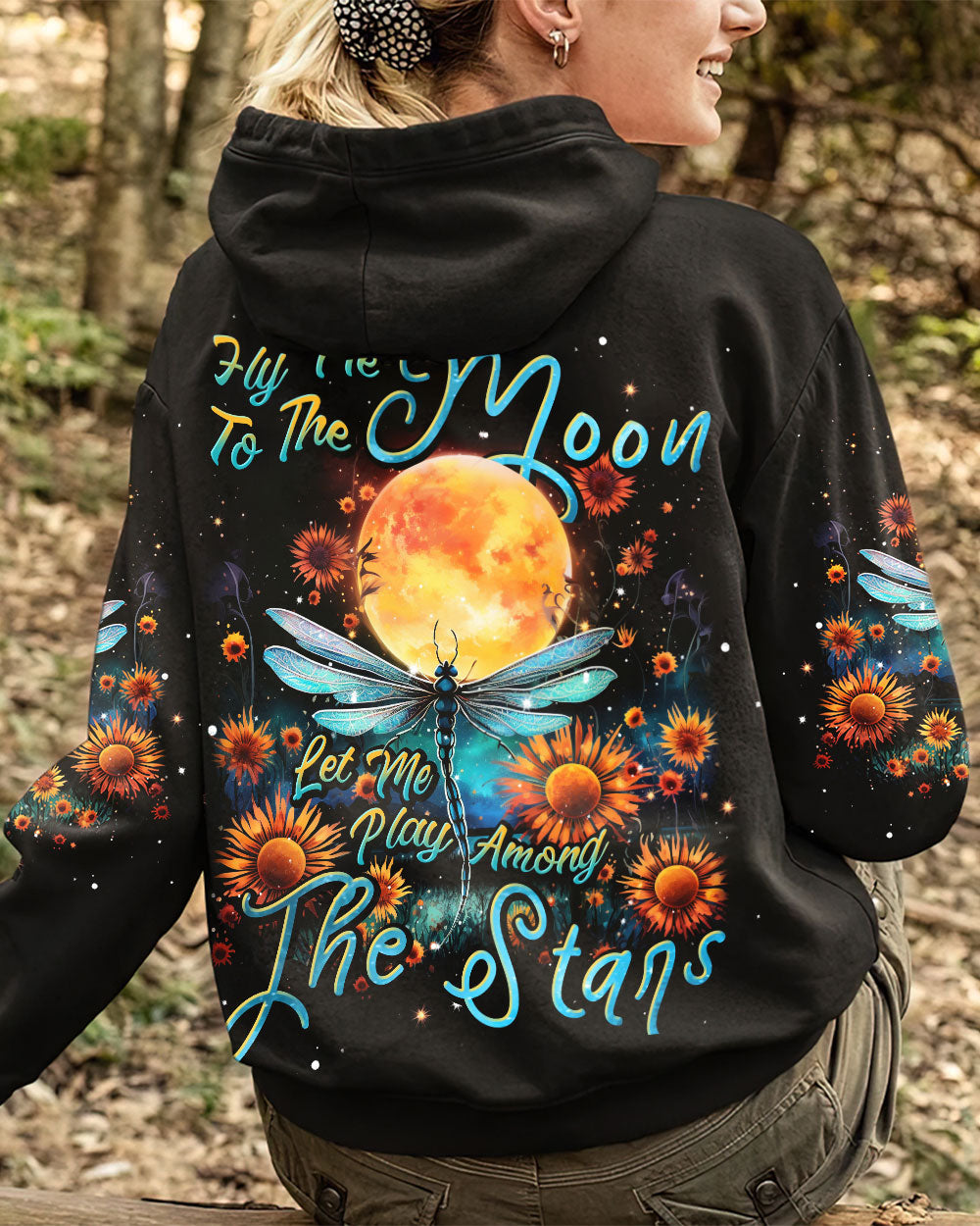 FLY ME TO THE MOON DRAGONFLY ALL OVER PRINT - TLNT0709231