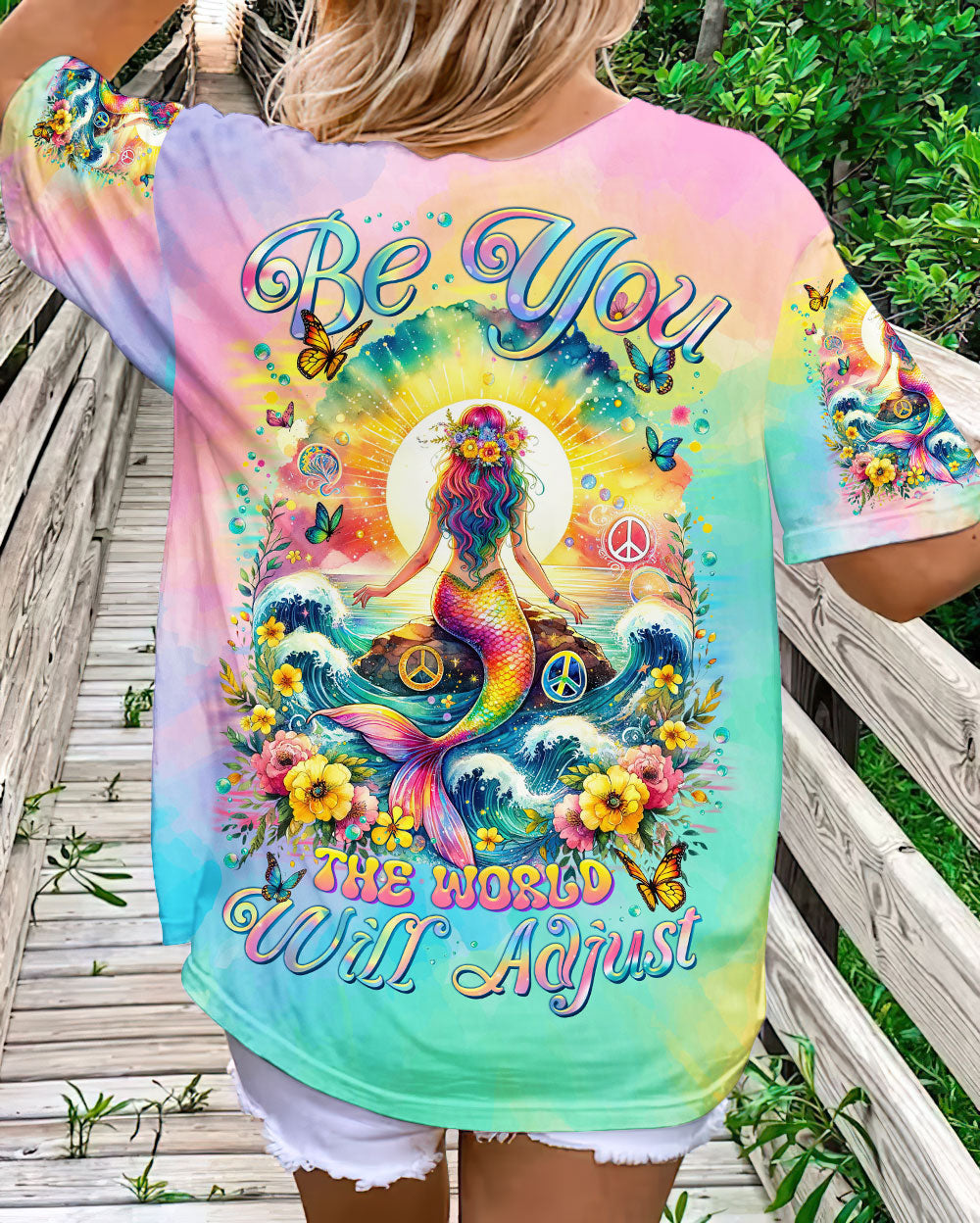 BE YOU THE WORLD WILL ADJUST MERMAID ALL OVER PRINT - TLTR2811233