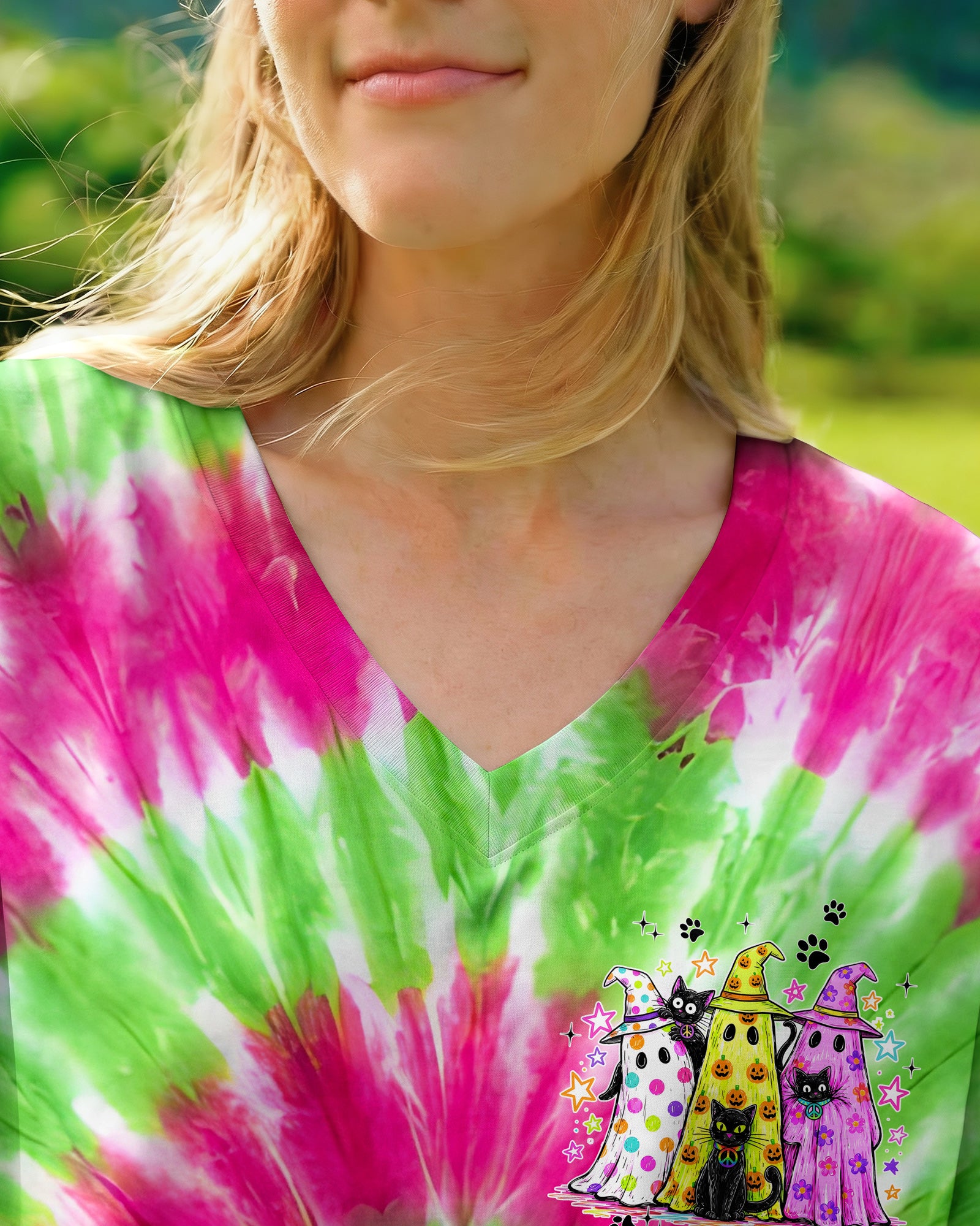 HEY BOO CATS HALLOWEEN ALL OVER PRINT - TYPQ2707261