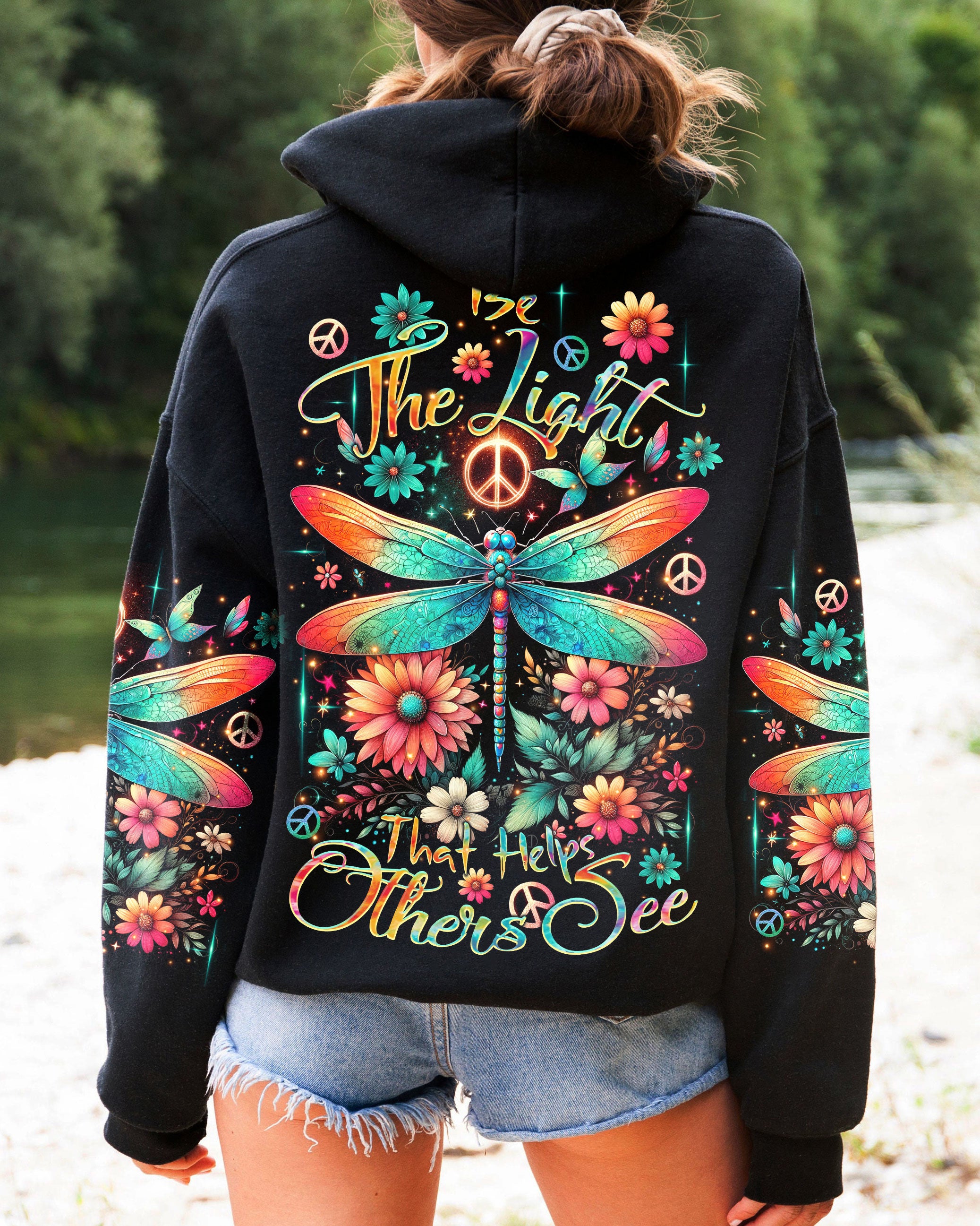 BE THE LIGHT THAT HELPS OTHERS SEE DRAGONFLY ALL OVER PRINT - TLTR2812232
