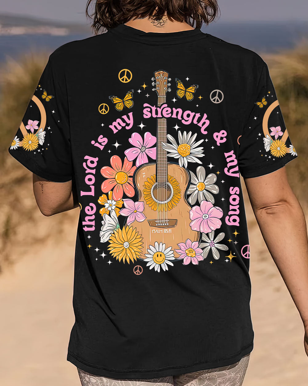 THE LORD IS MY STRENGTH GUITAR ALL OVER PRINT - TLNT0808231