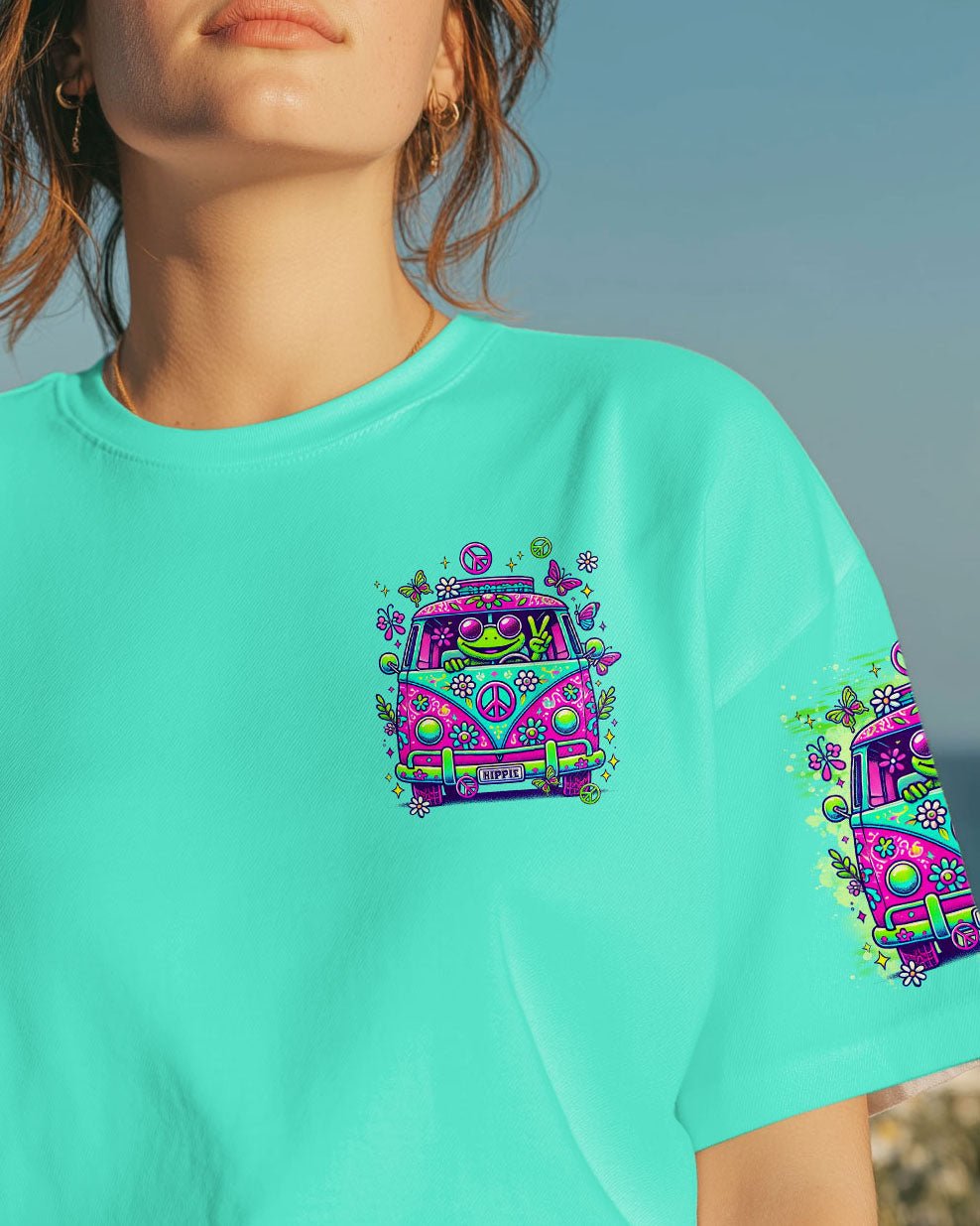 RUNNING AGAINST THE WIND BUS FROG ALL OVER PRINT - TLTR2107251