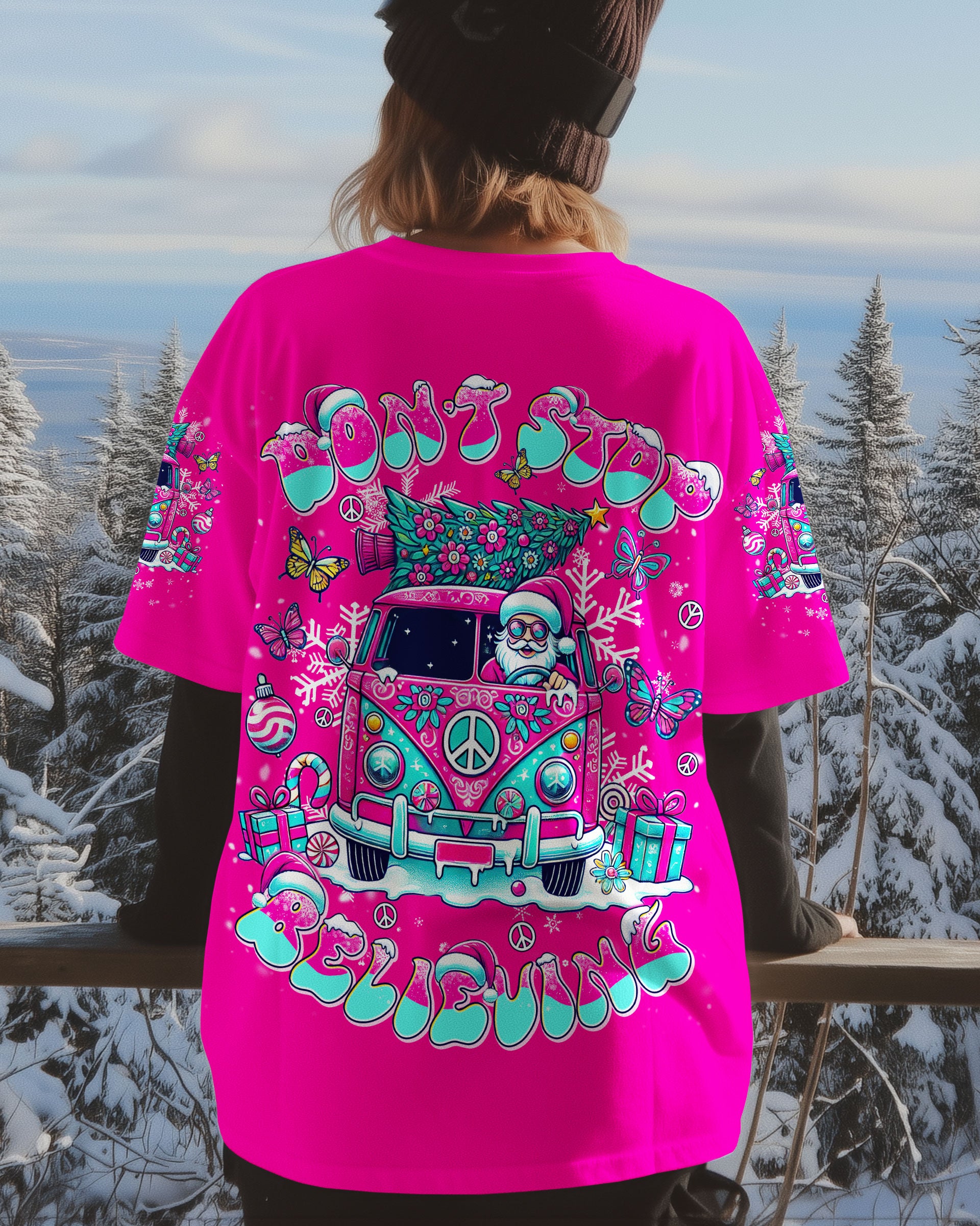 DON'T STOP BELIEVING CHRISTMAS ALL OVER PRINT - TLNT1111253