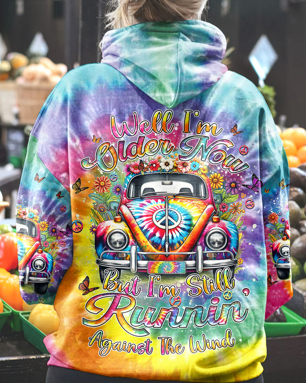 RUNNING AGAINST THE WIND TIE DYE ALL OVER PRINT - YHHN1801242