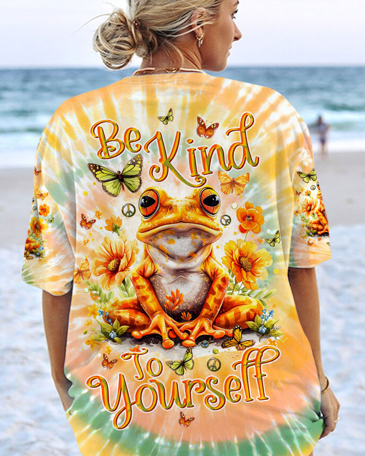 BE KIND TO YOURSELF FROG ALL OVER PRINT - TLTW2902242