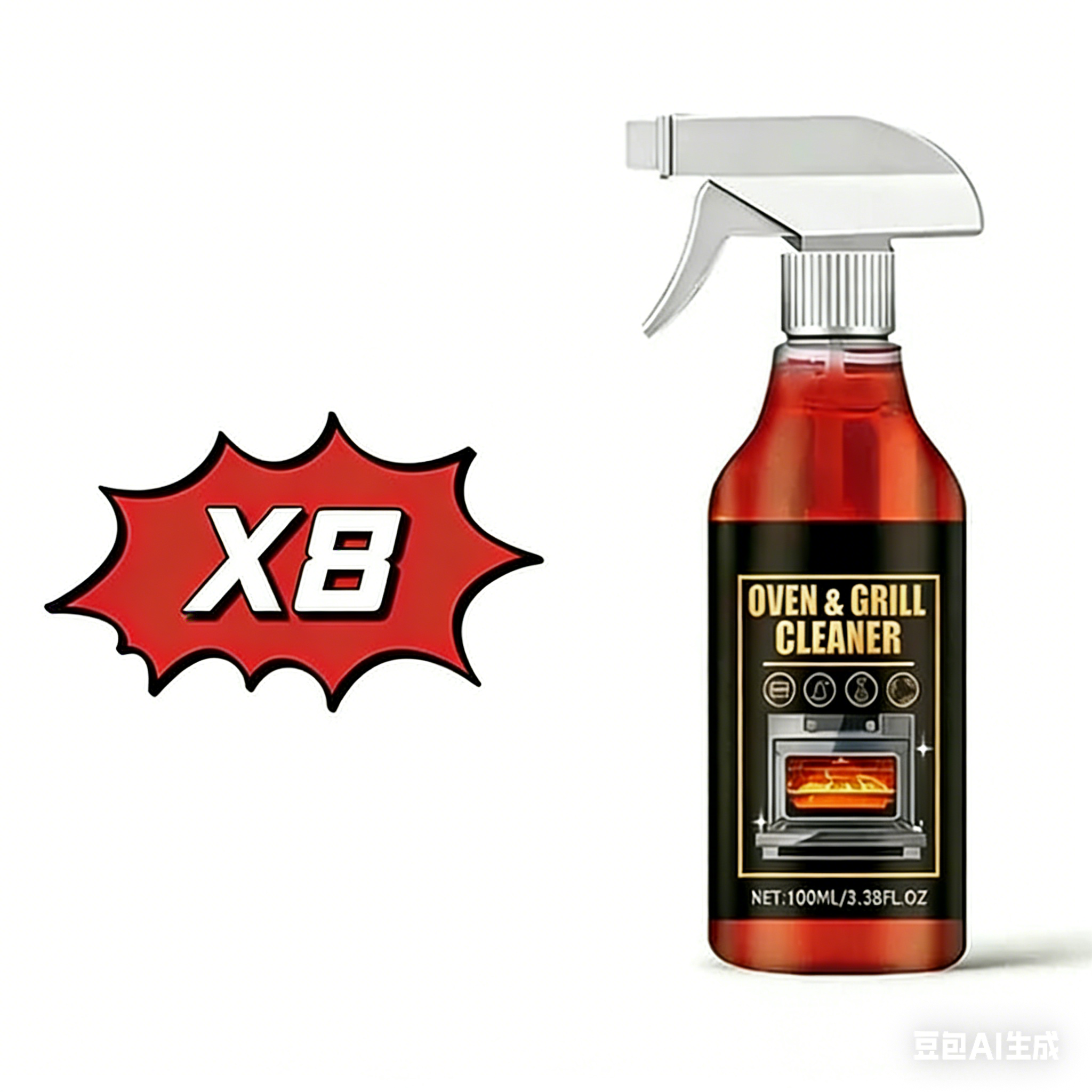 🏆Final 3 hours- BUY 1 GET 1 FREE!!⚡Oven & Grill Cleaner Spray✨