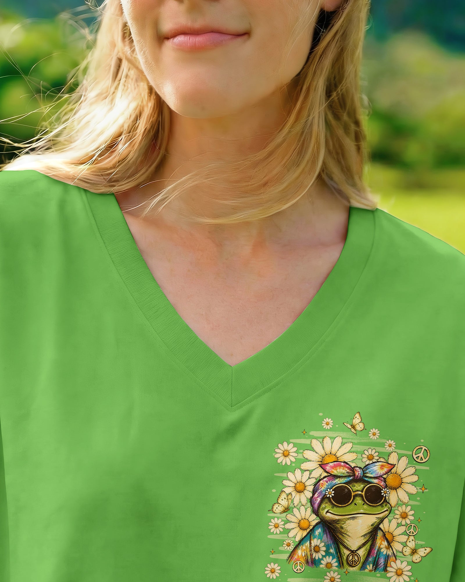 BE YOU THE WORLD WILL ADJUST FROG ALL OVER PRINT - TLHN3007263