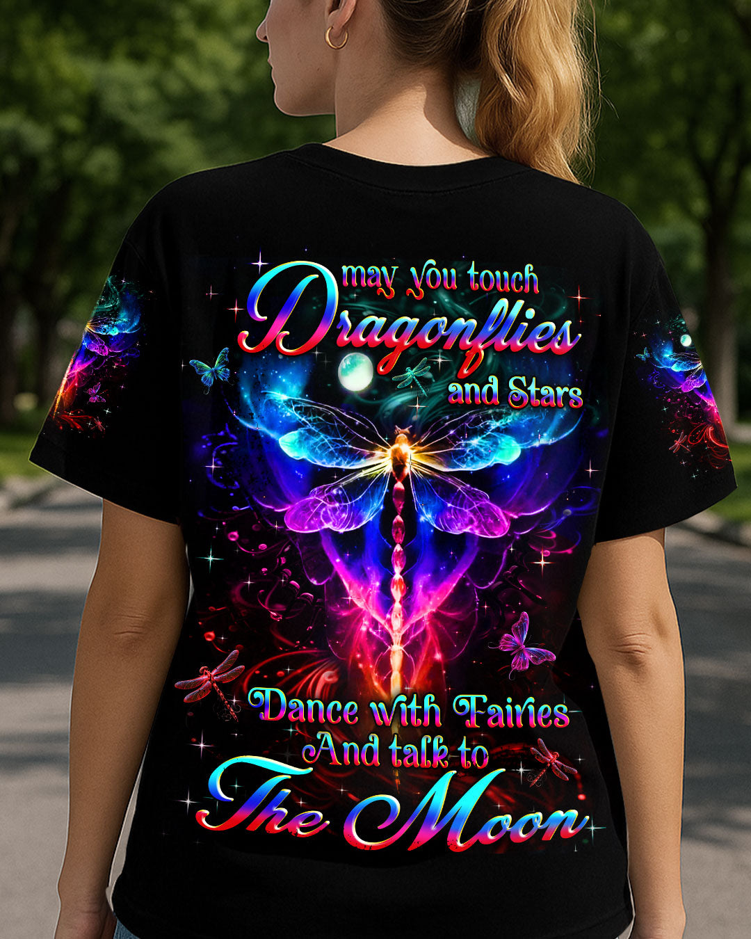MAY YOU TOUCH DRAGONFLIES AND STARS ALL OVER PRINT - YHHN1909254