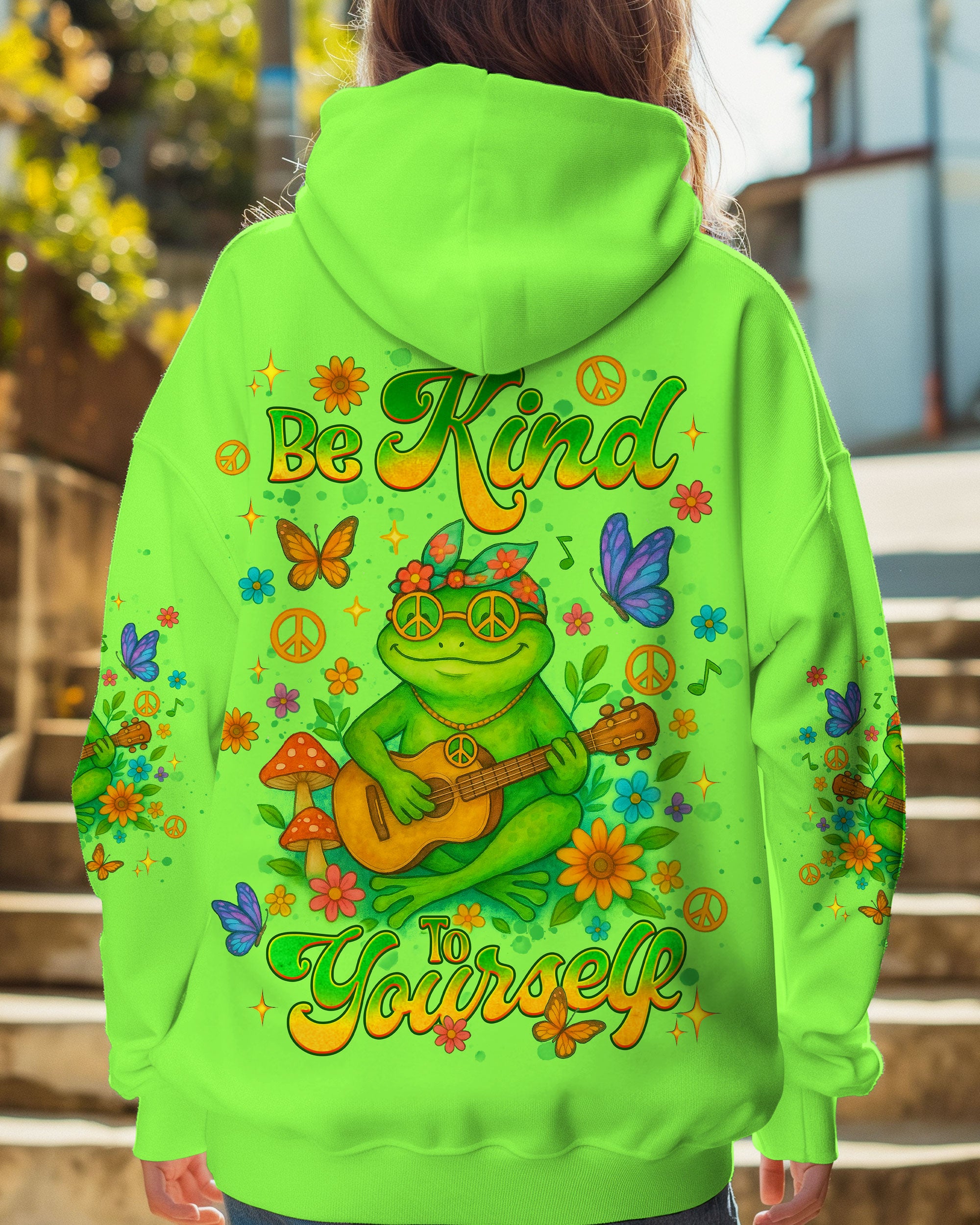 BE KIND TO YOURSELF FROG ALL OVER PRINT  - TLNT0506252