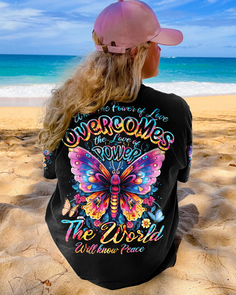 THE WORLD WILL KNOW PEACE BUTTERFLY ALL OVER PRINT - TYTD2006233