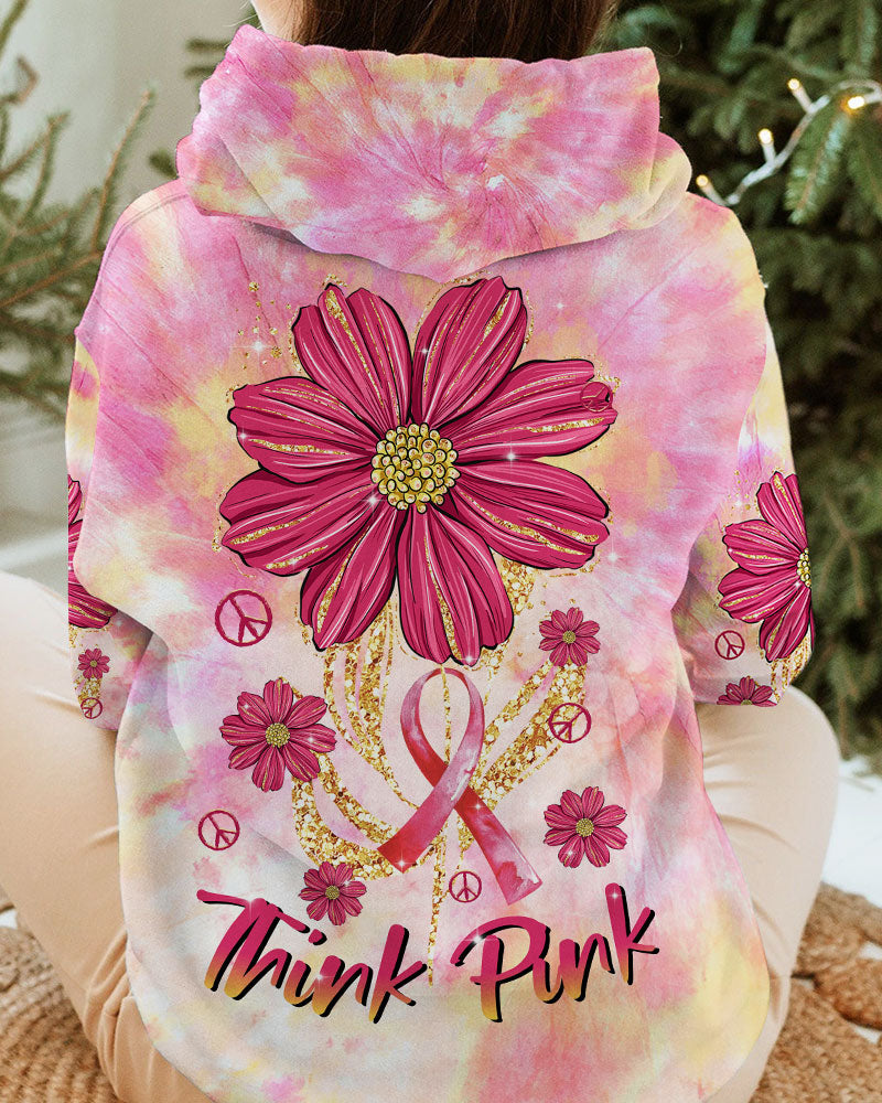THINK PINK FLOWER ALL OVER PRINT - TLTR1008231