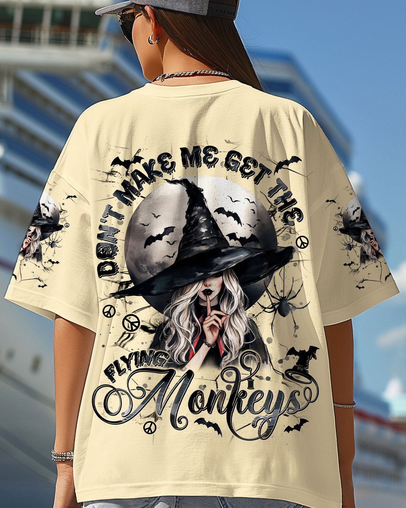 DON’T MAKE ME GET THE FLYING MONKEYS  HALLOWEEN ALL OVER PRINT - TLNT1306251