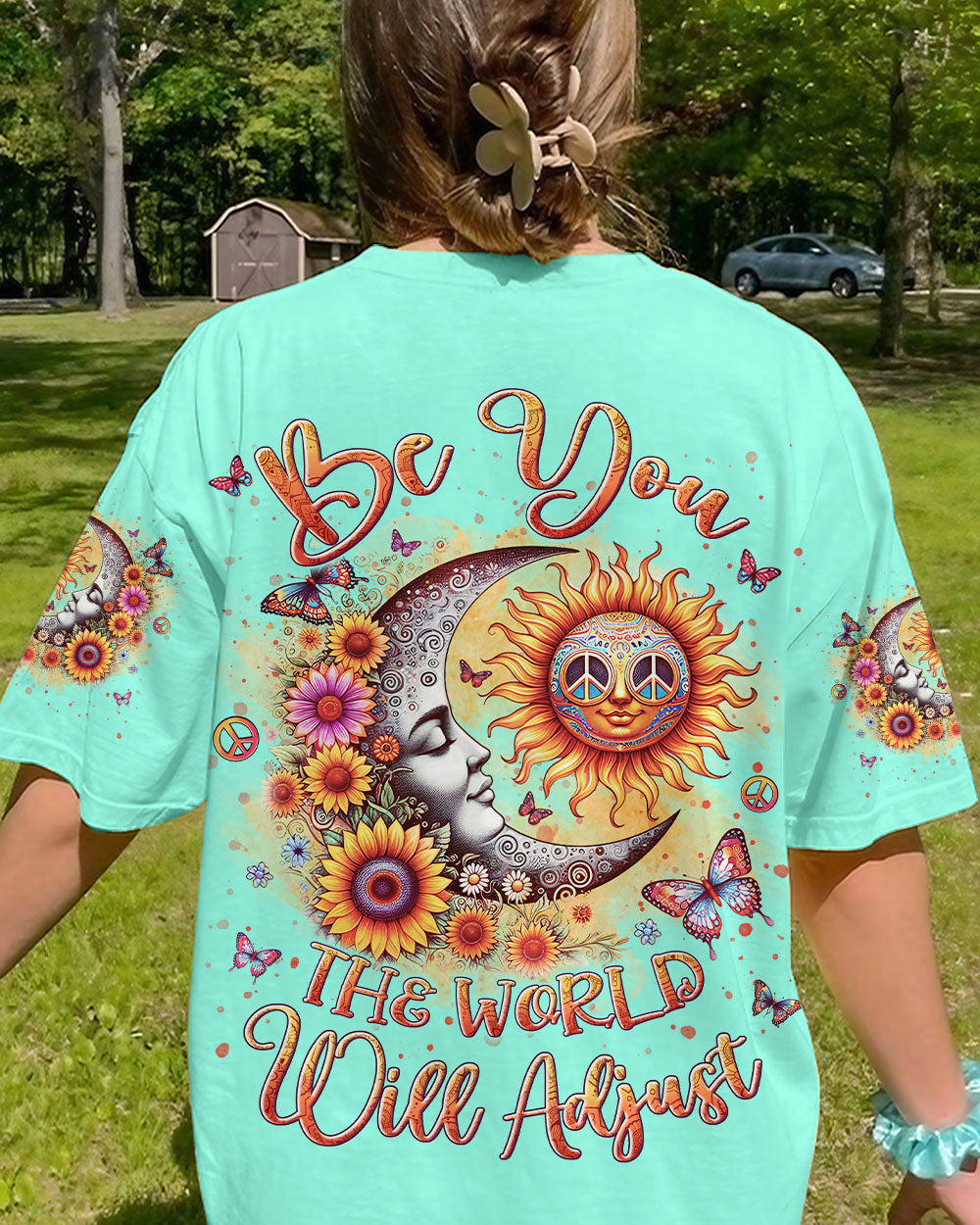 BE YOU THE WORLD WILL ADJUST SUN MOON ALL OVER PRINT - YHLN3011231