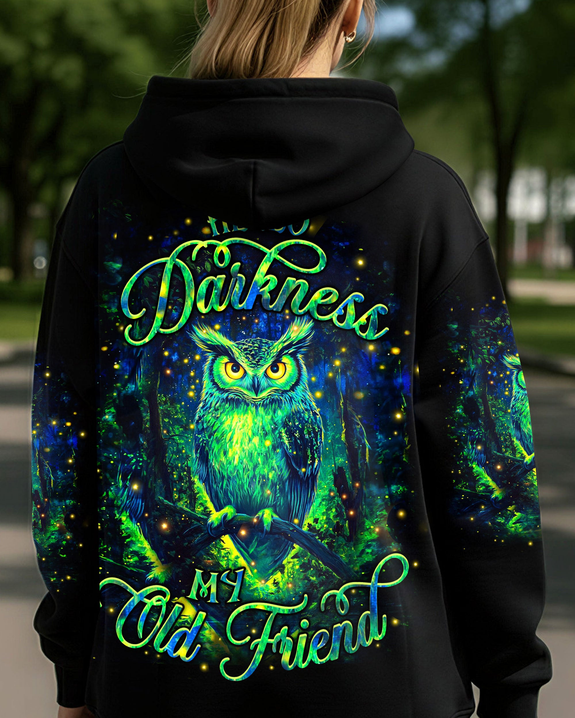 HELLO DARKNESS MY OLD FRIEND OWL ALL OVER PRINT - YHHN2801261