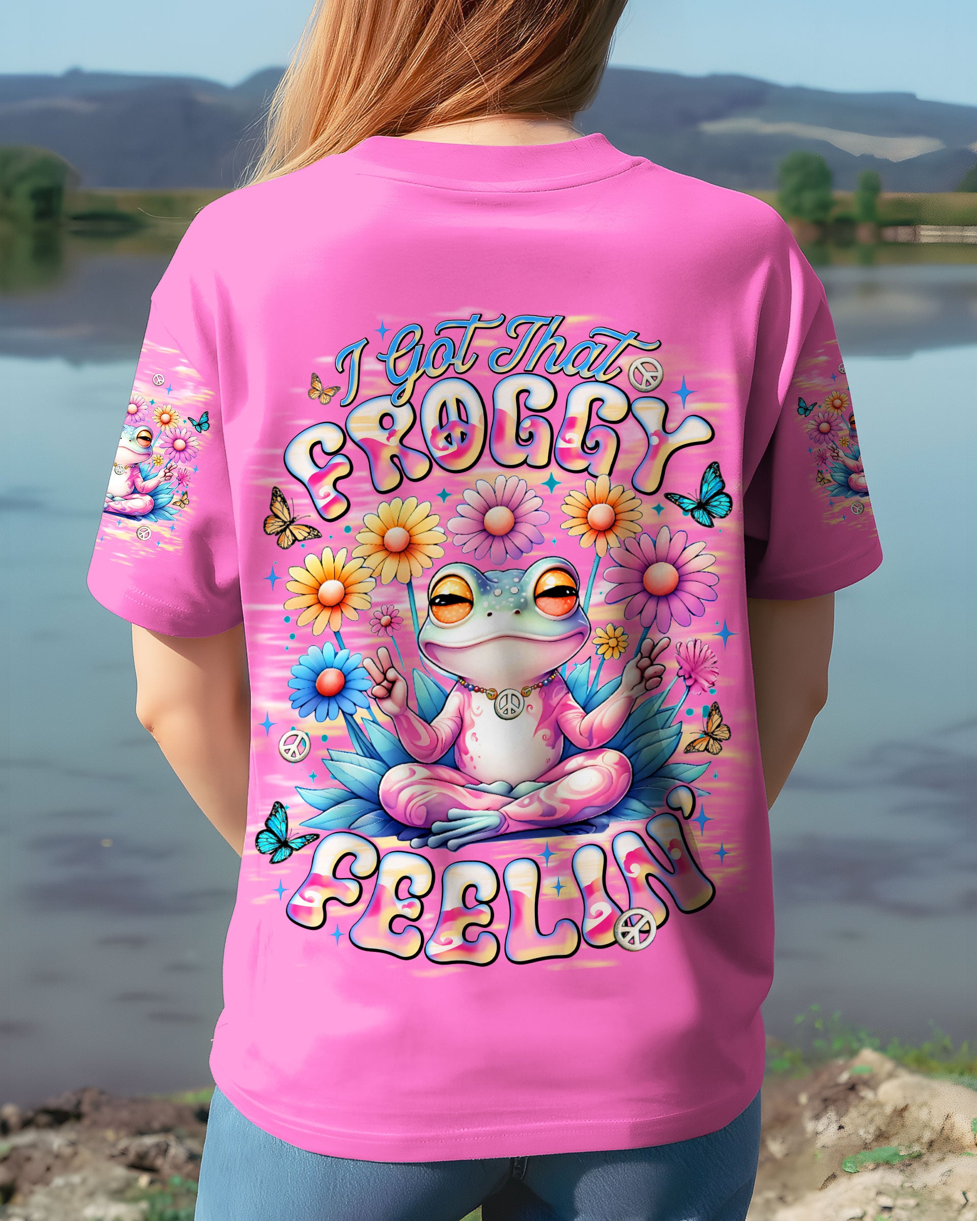 I GOT THAT FROGGY FEELIN FROG ALL OVER PRINT - TLNT2508252