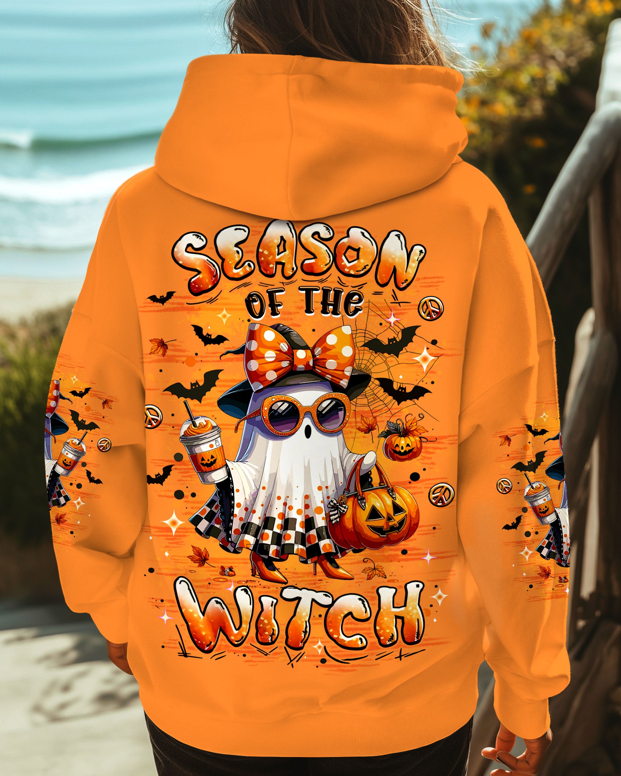 SEASON OF THE WITCH HALLOWEEN BOO ALL OVER PRINT - YHLT1408252