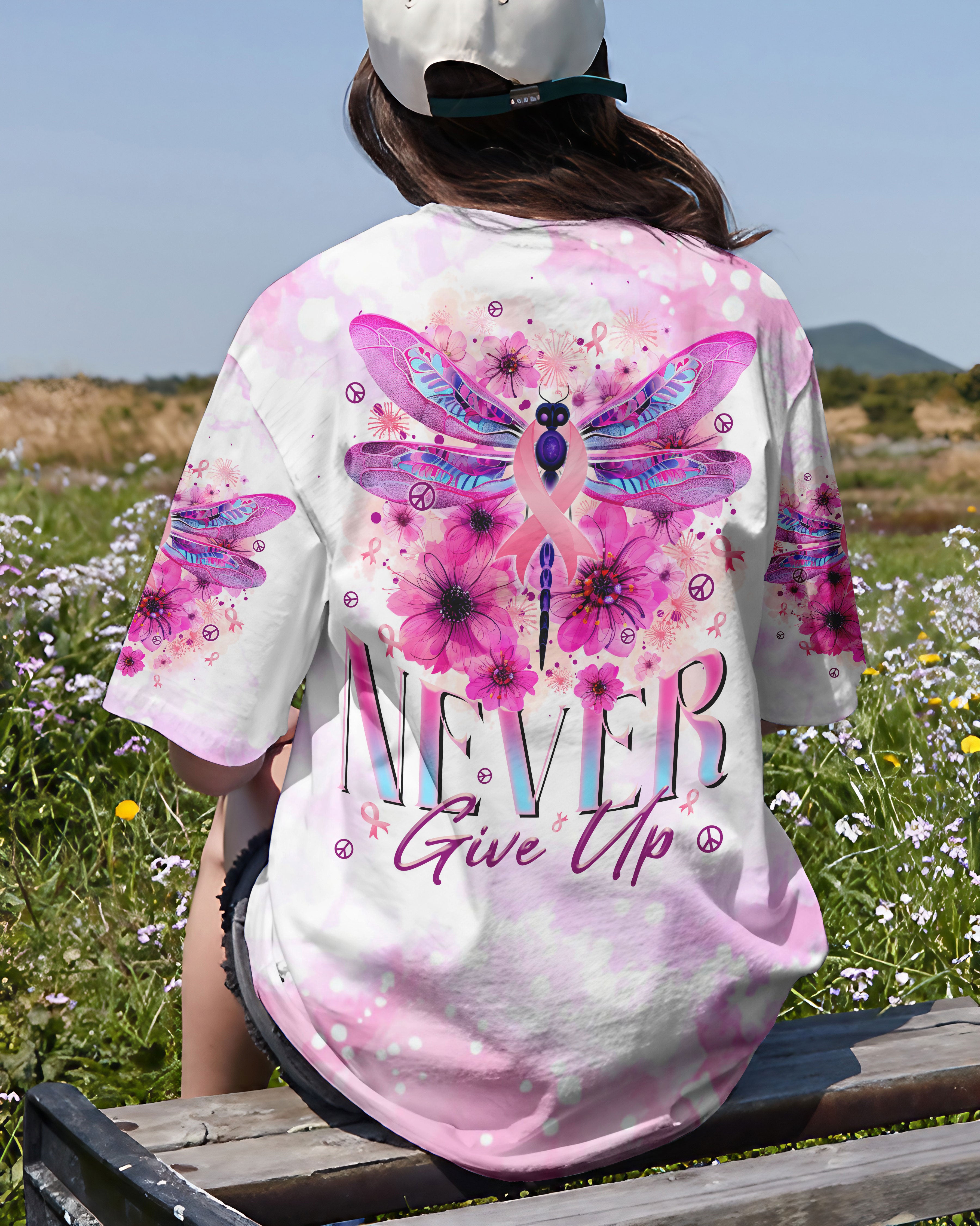 NEVER GIVE UP DRAGONLY ALL OVER PRINT - TLTR0208232