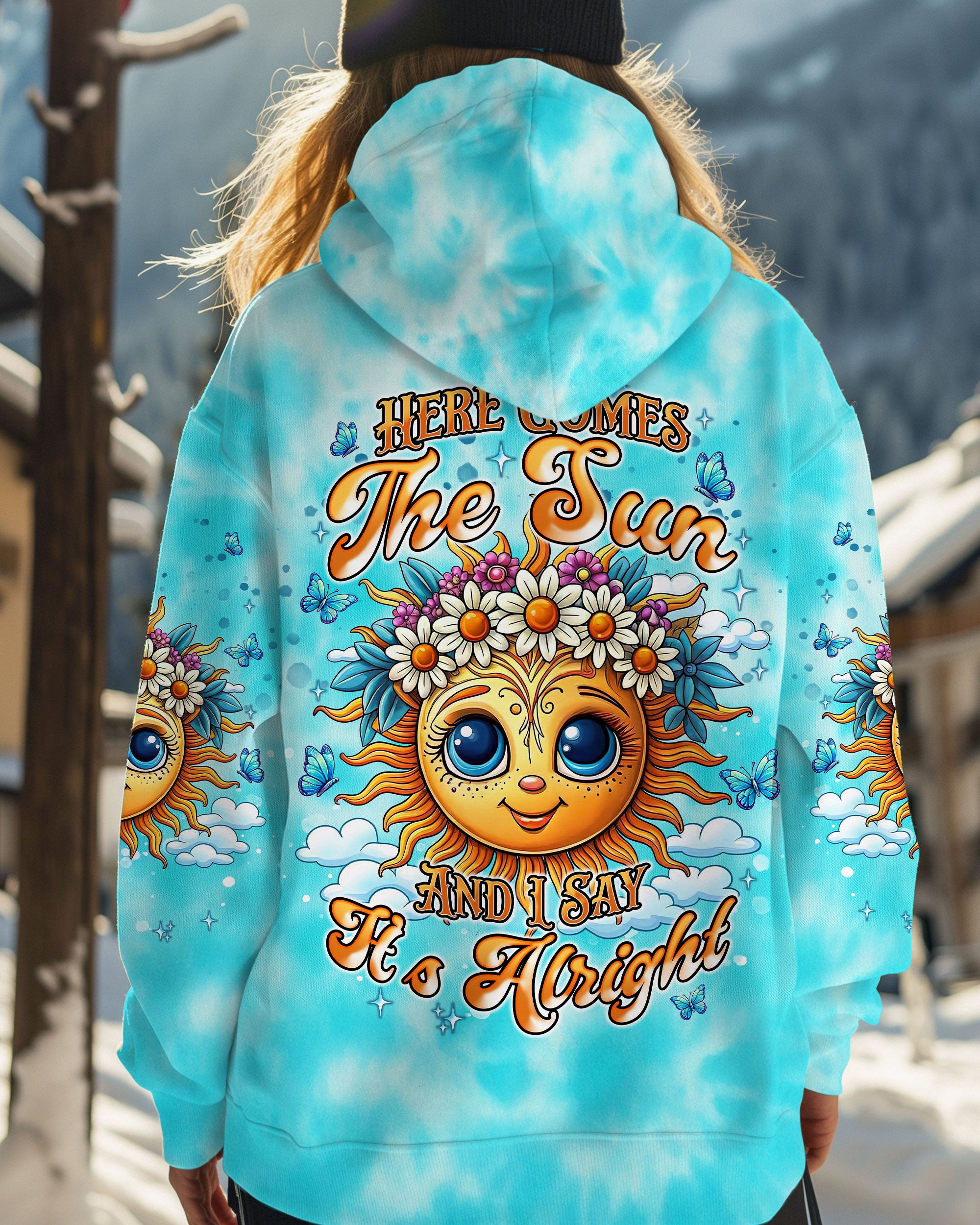 HERE COMES THE SUN TIE DYE ALL OVER PRINT  - TLNT0906253