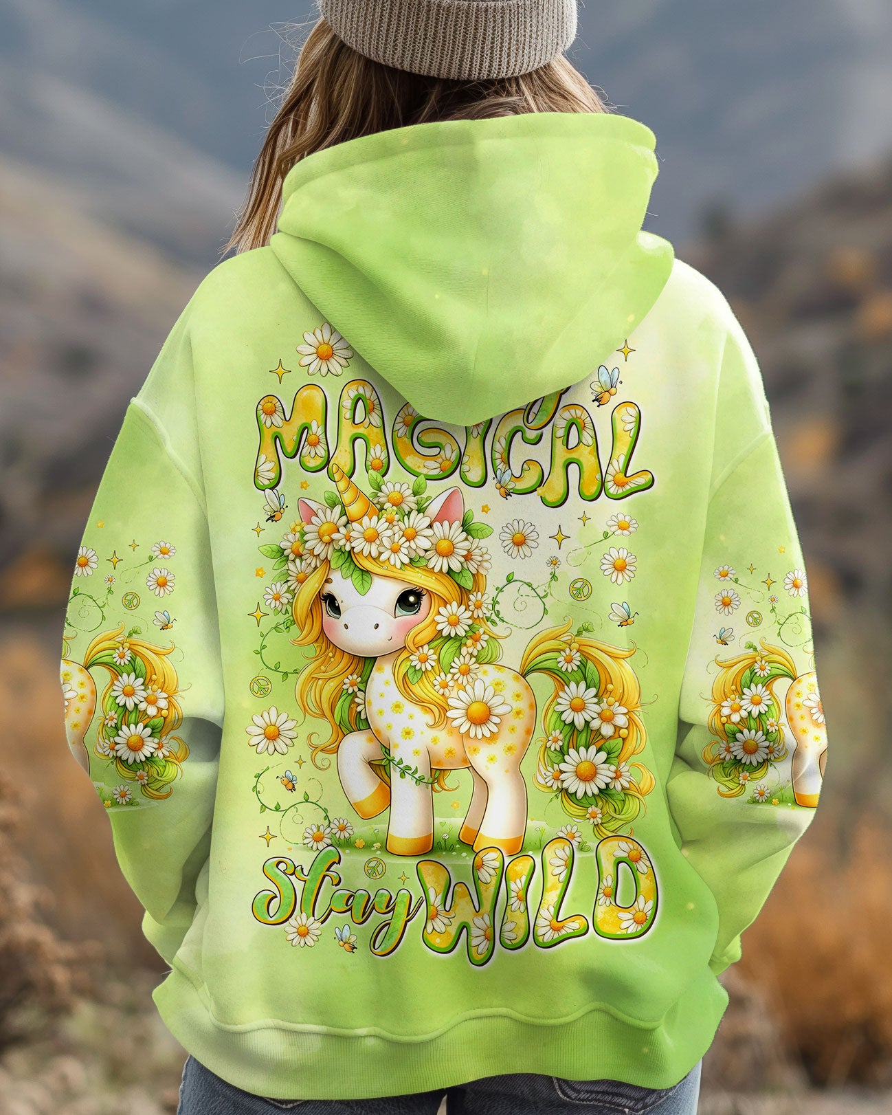 STAY MAGICAL STAY WILD UNICORN ALL OVER PRINT -  TLTR0207252