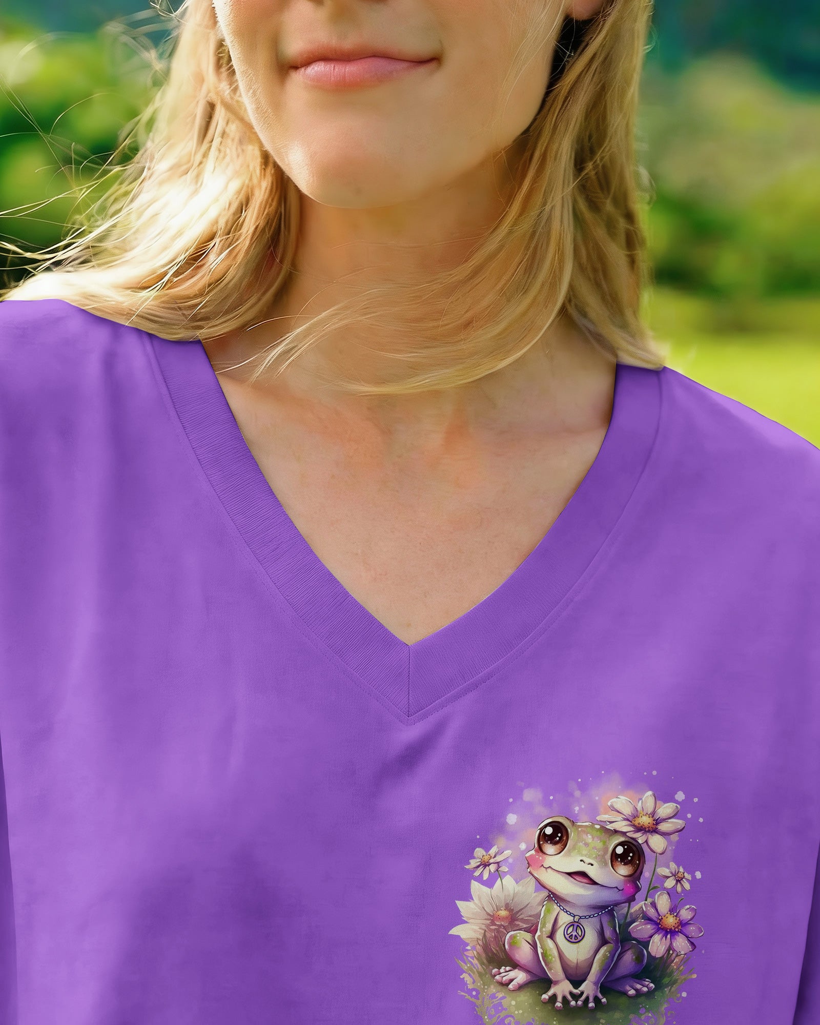 BE YOU THE WORLD WILL ADJUST FROG ALL OVER PRINT - TLNO0302261
