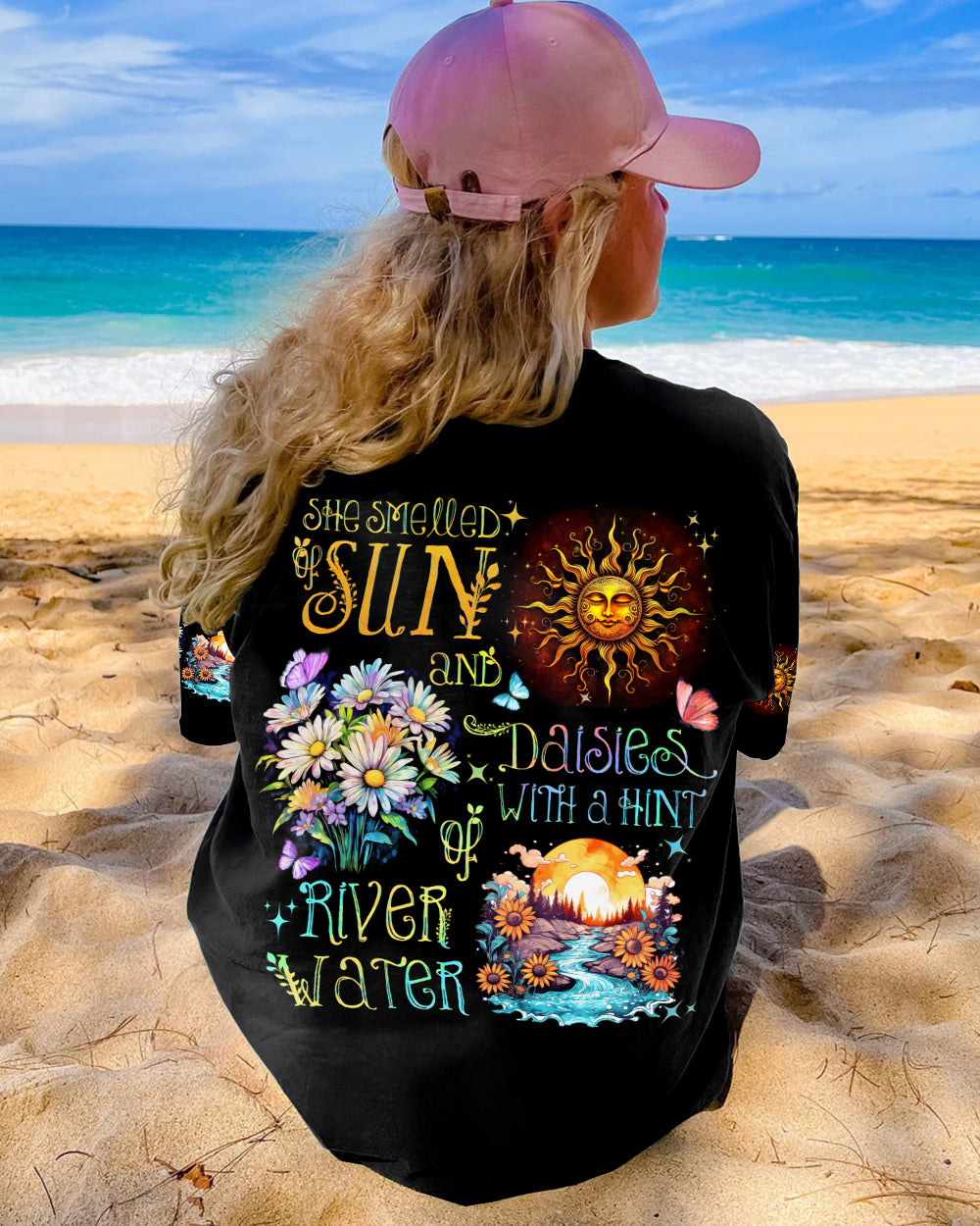 SHE SMELLED OF SUN AND DAISIES ALL OVER PRINT - TYTD2405231