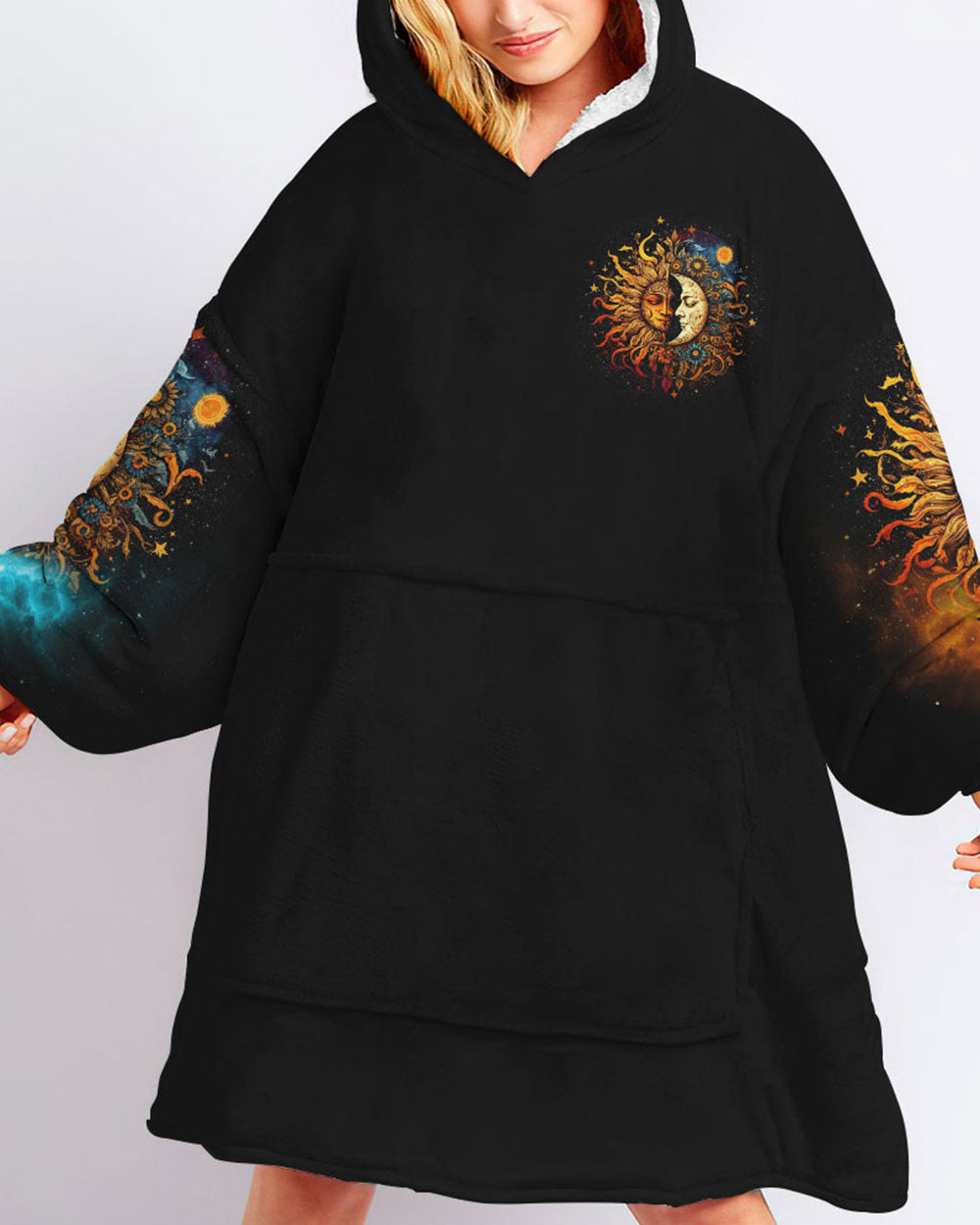 LIVE BY THE SUN SHERPA BLANKET HOODIE - TYTM2702237