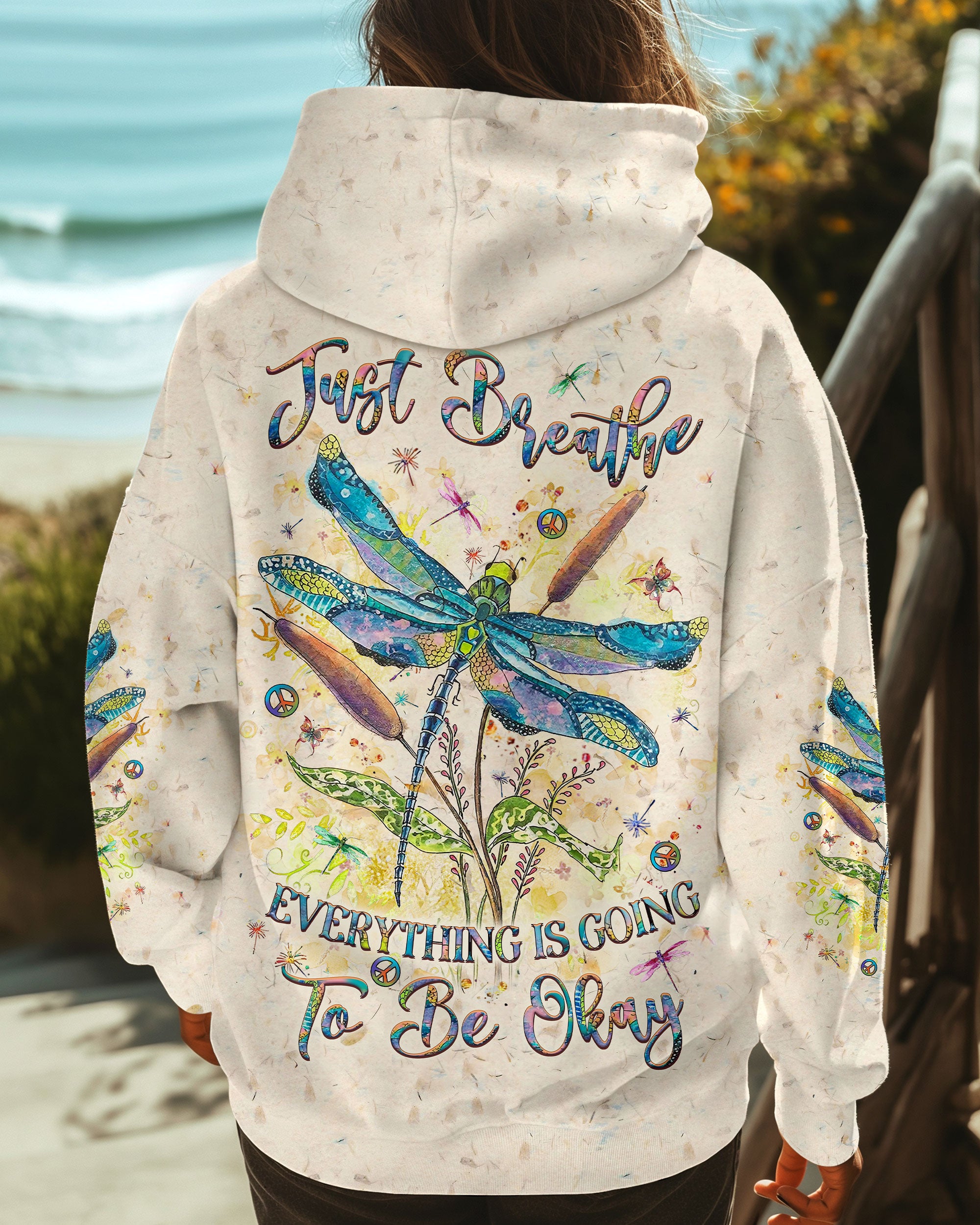 JUST BREATHE DRAGONFLY ALL OVER PRINT - YHLT2509242