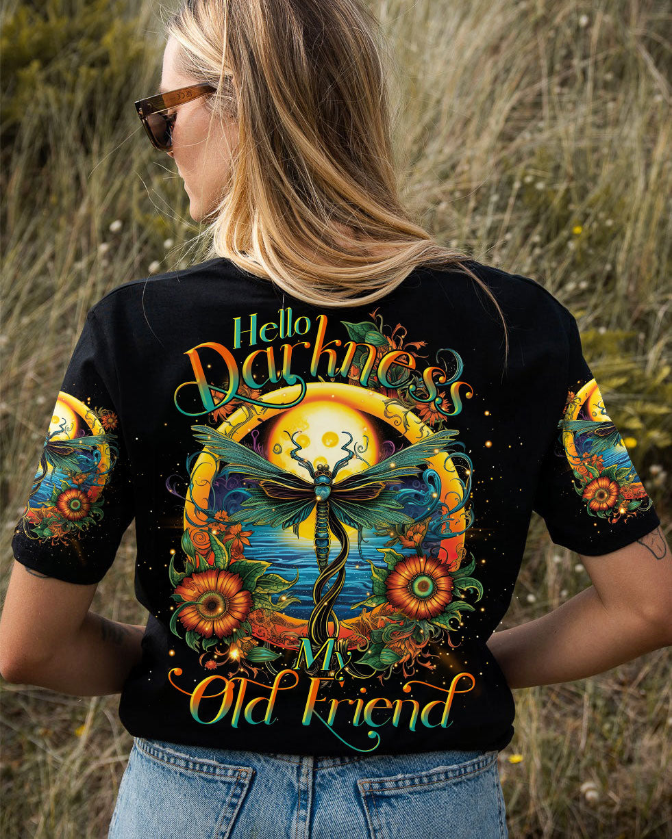HELLO DARKNESS MY OLD FRIEND DRAGONFLY ALL OVER PRINT - TLTR0806231