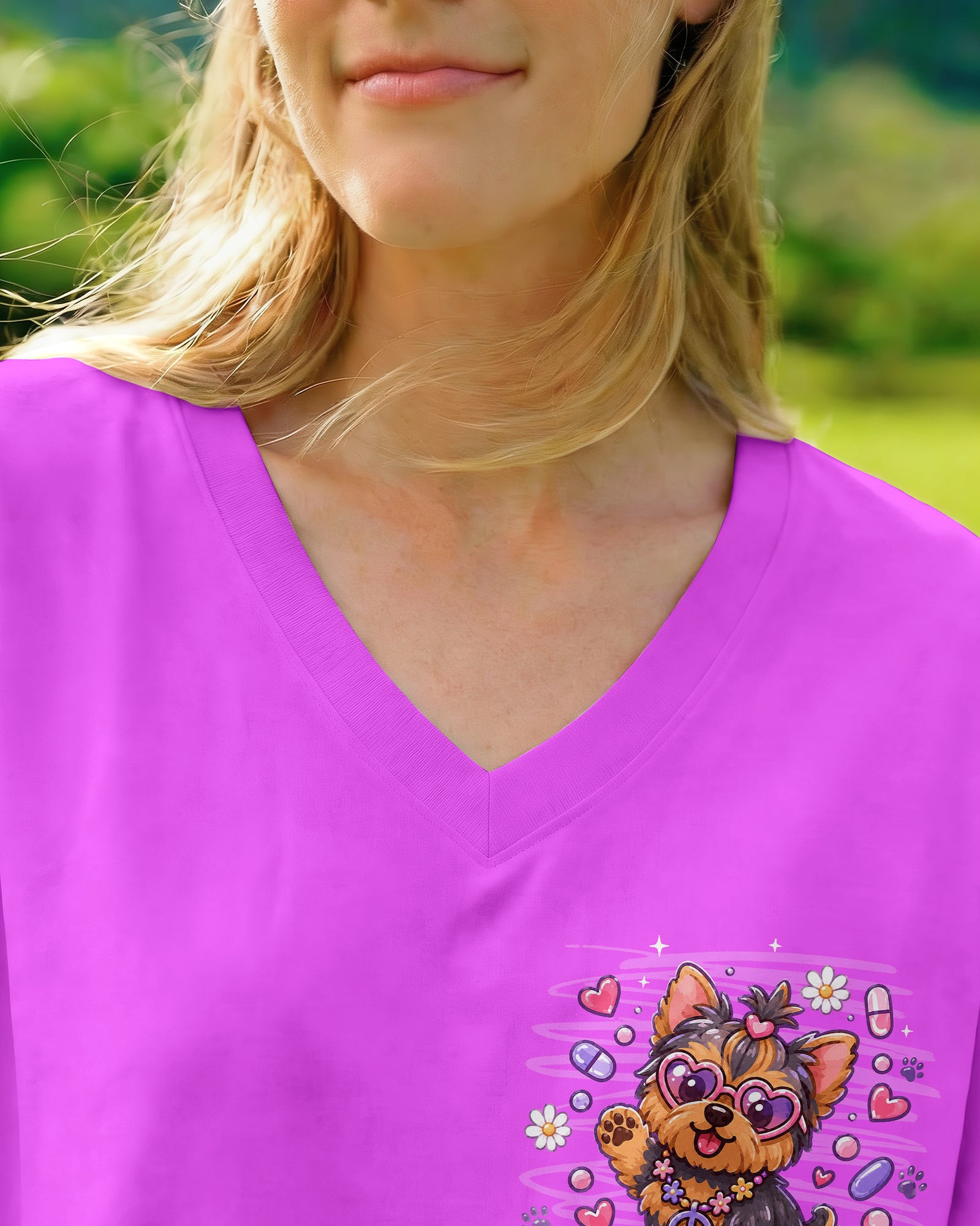 LET'S TAKE OUR MEDICINE YORKIE DOG ALL OVER PRINT - TLNT0907262