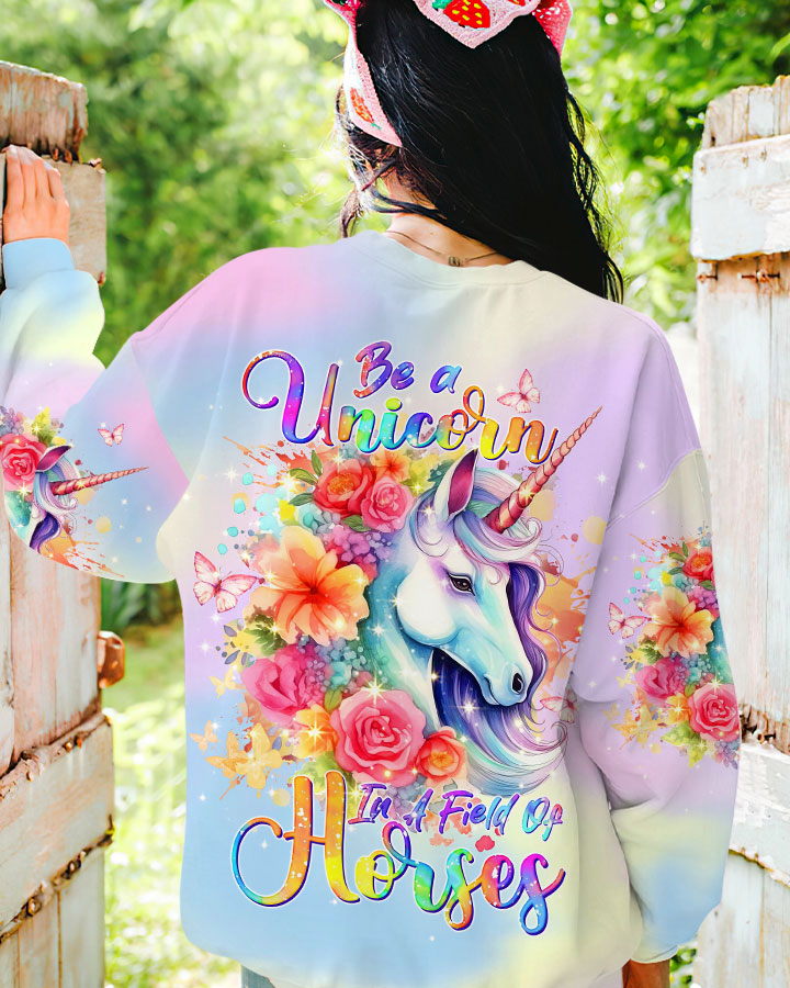 BE A UNICORN ALL OVER PRINT - TLTW2501242