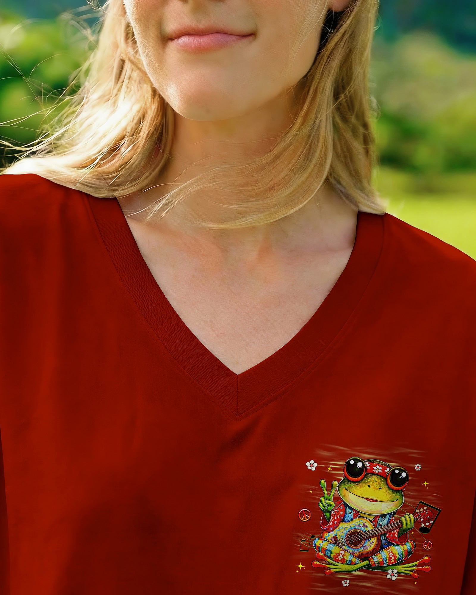 BE YOU THE WORLD WILL ADJUST FROG ALL OVER PRINT   - TLHG2503261