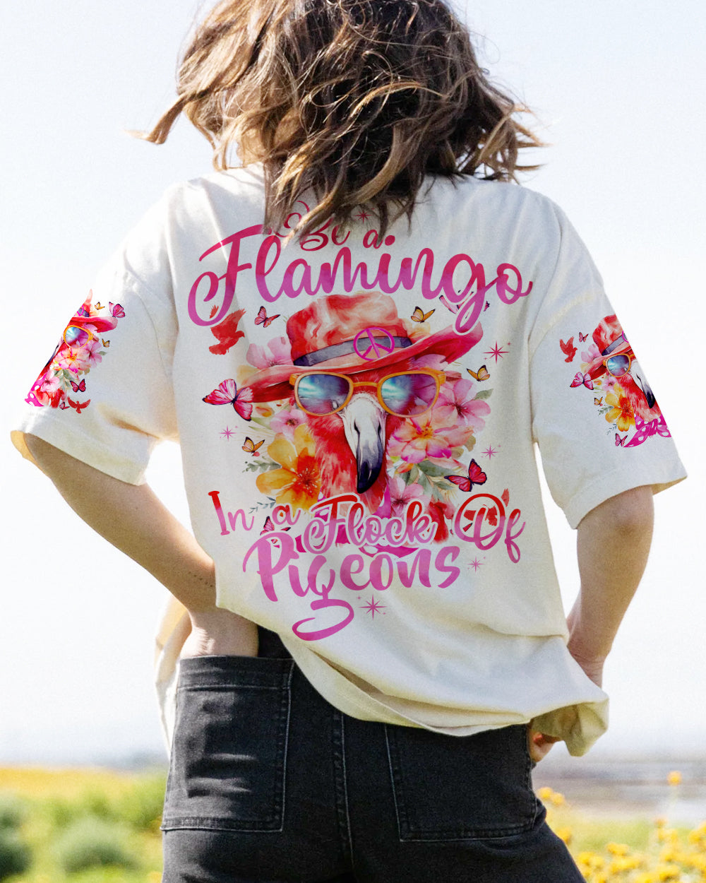 BE A FLAMINGO ALL OVER PRINT - TYTD0506232
