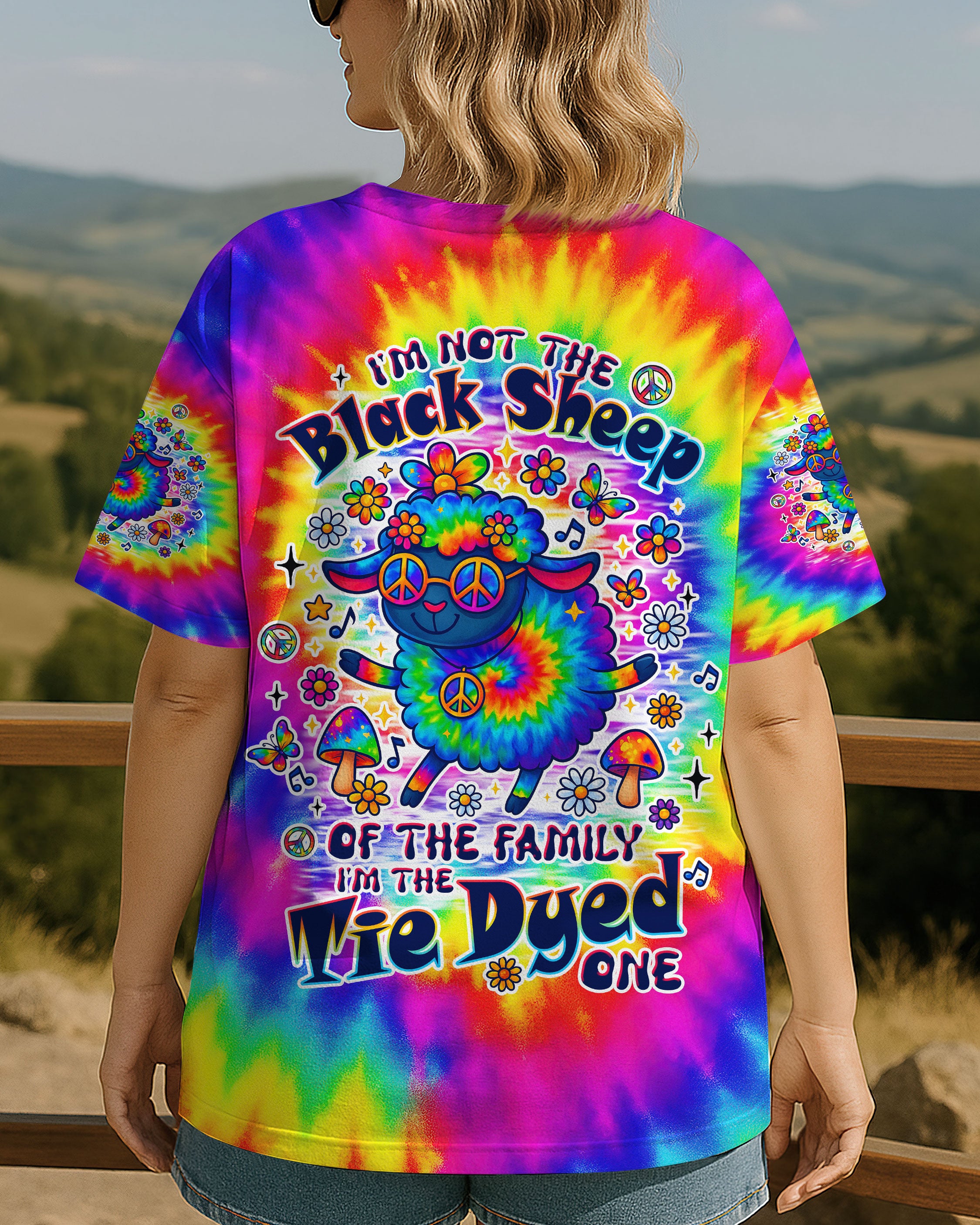 I'M NOT THE BLACK SHEEP TIE DYE ALL OVER PRINT  - TLTW0907251