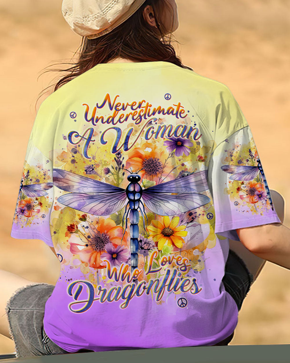 A WOMAN WHO LOVES DRAGONFLIES ALL OVER PRINT - TLNT2712233