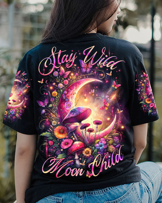 STAY WILD MOON CHILD CRESCENT MOON ALL OVER PRINT - TLTR0112231