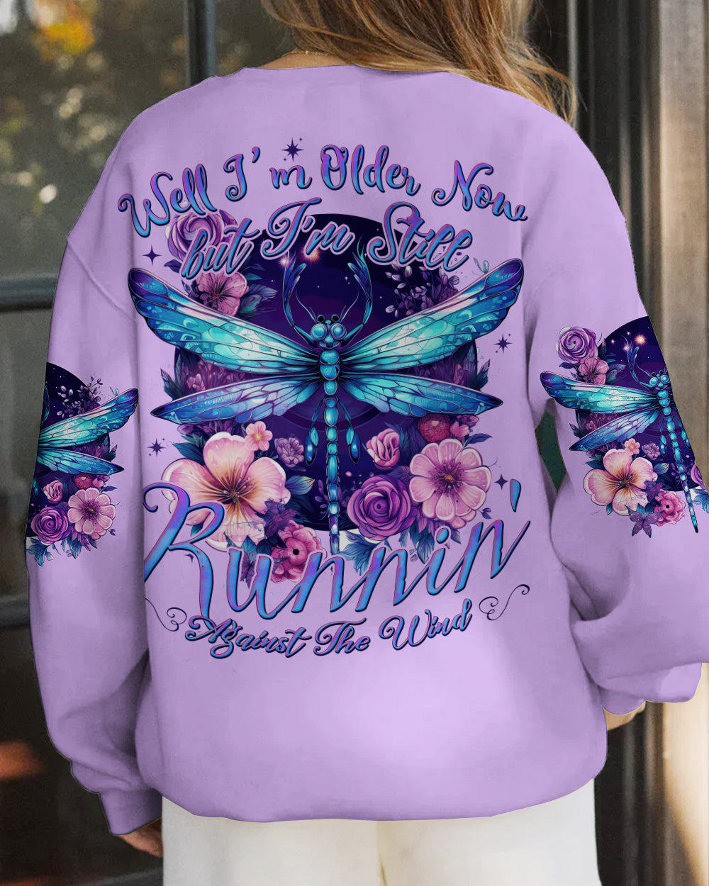 RUNNING AGAINST THE WIND DRAGONFLY ALL OVER PRINT - TYTD0108231