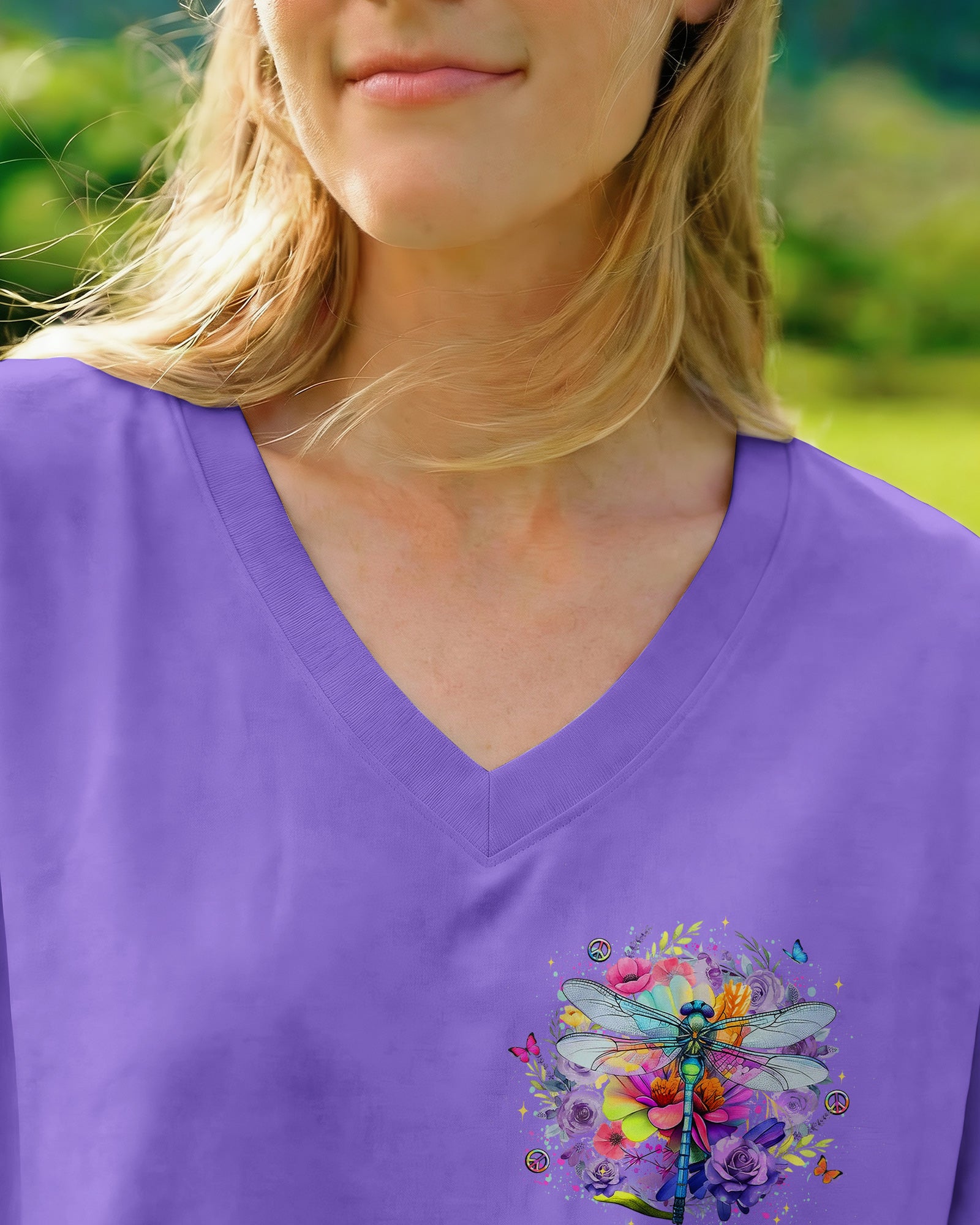 JUST BREATHE DRAGONFLY ALL OVER PRINT - YHLT0902262