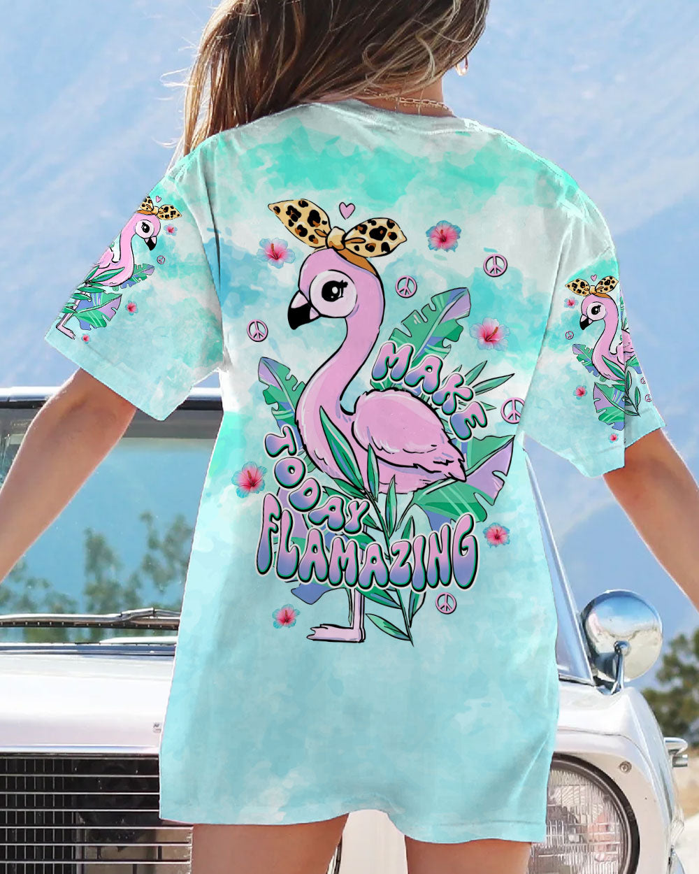 MAKE TODAY FLAMAZING FLAMINGO ALL OVER PRINT - TLNT3006232