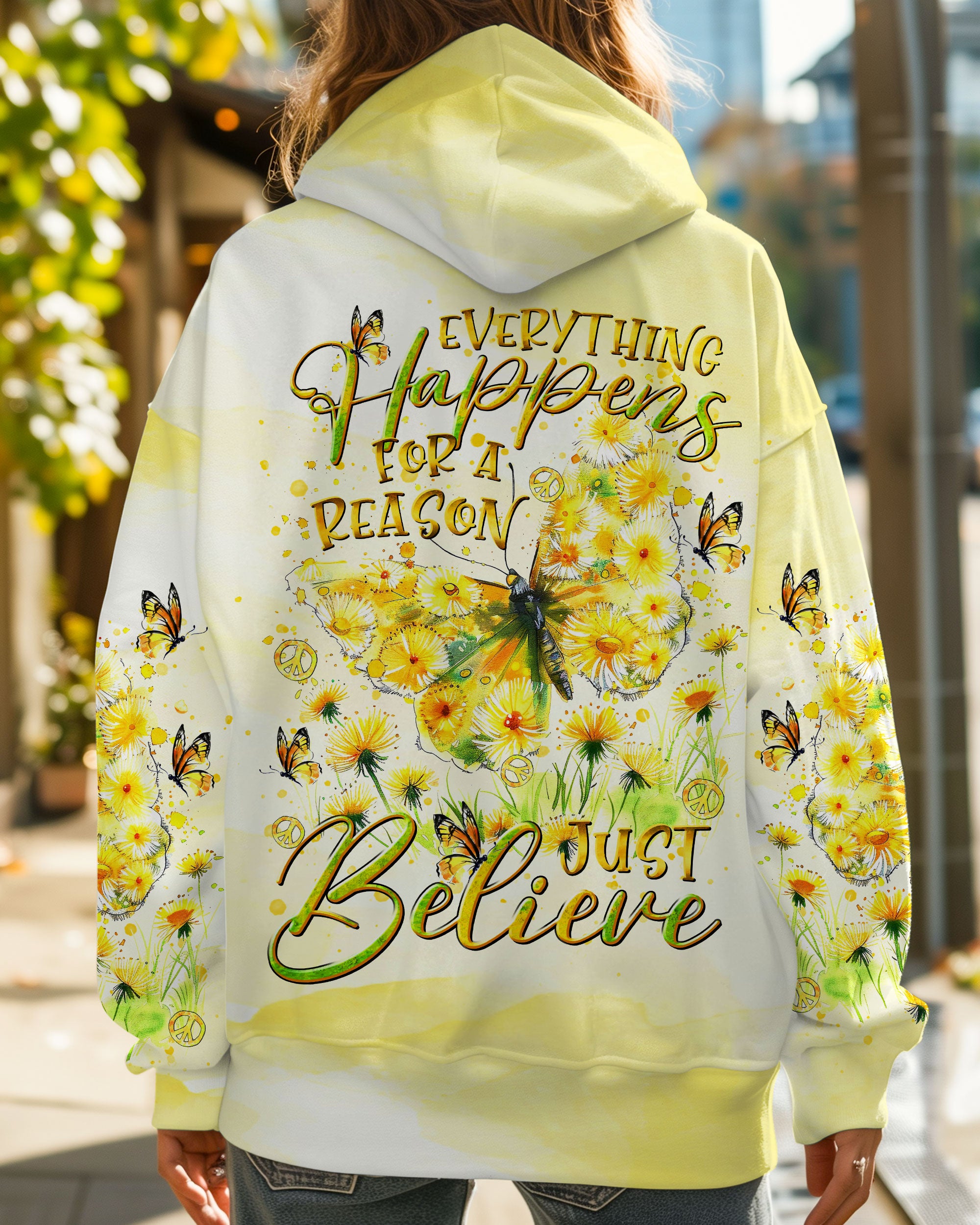 JUST BELIEVE BUTTERFLY ALL OVER PRINT - TLTR1410243