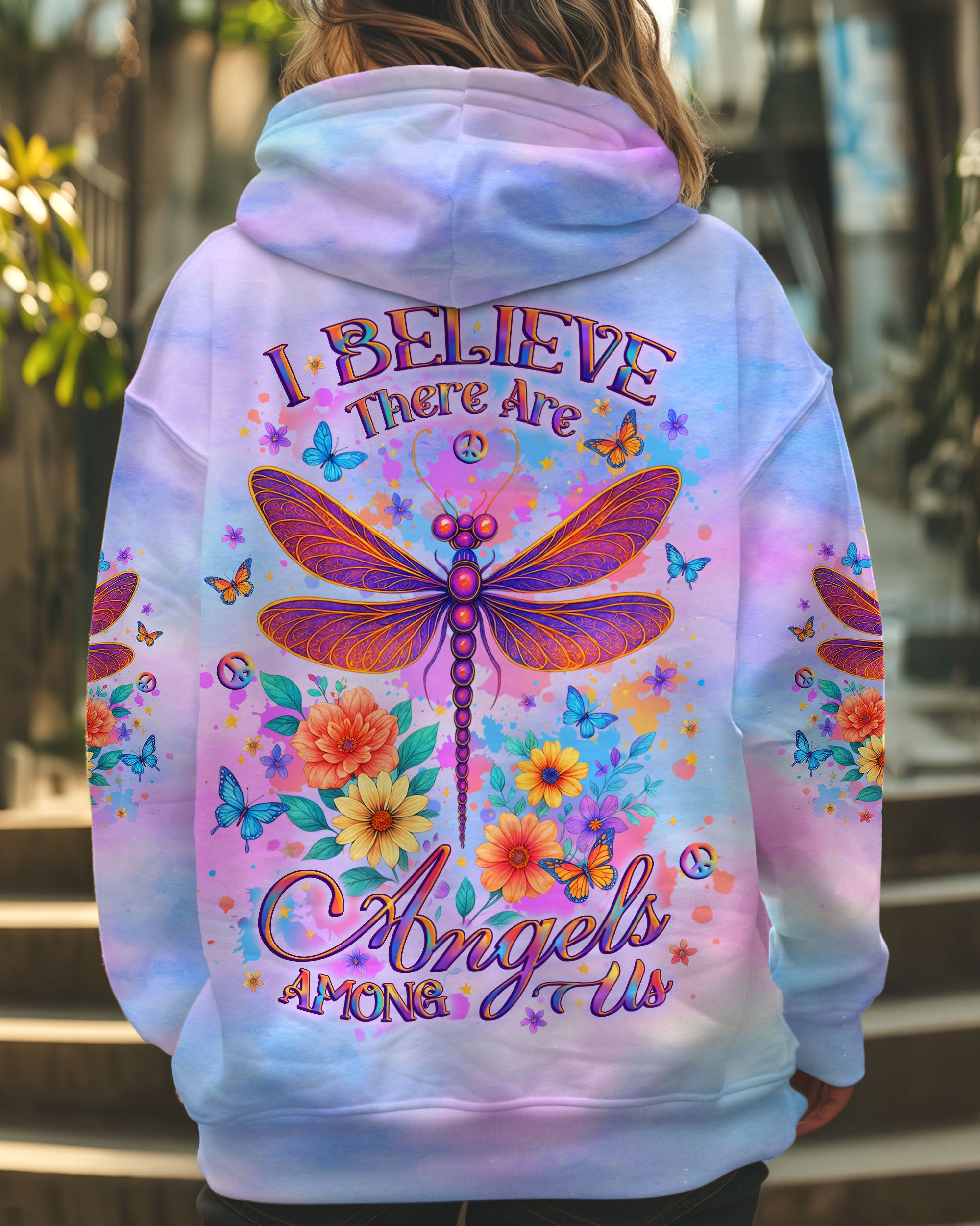 I BELIEVE THERE ARE ANGELS AMONG US ALL OVER PRINT - YHLT2207254