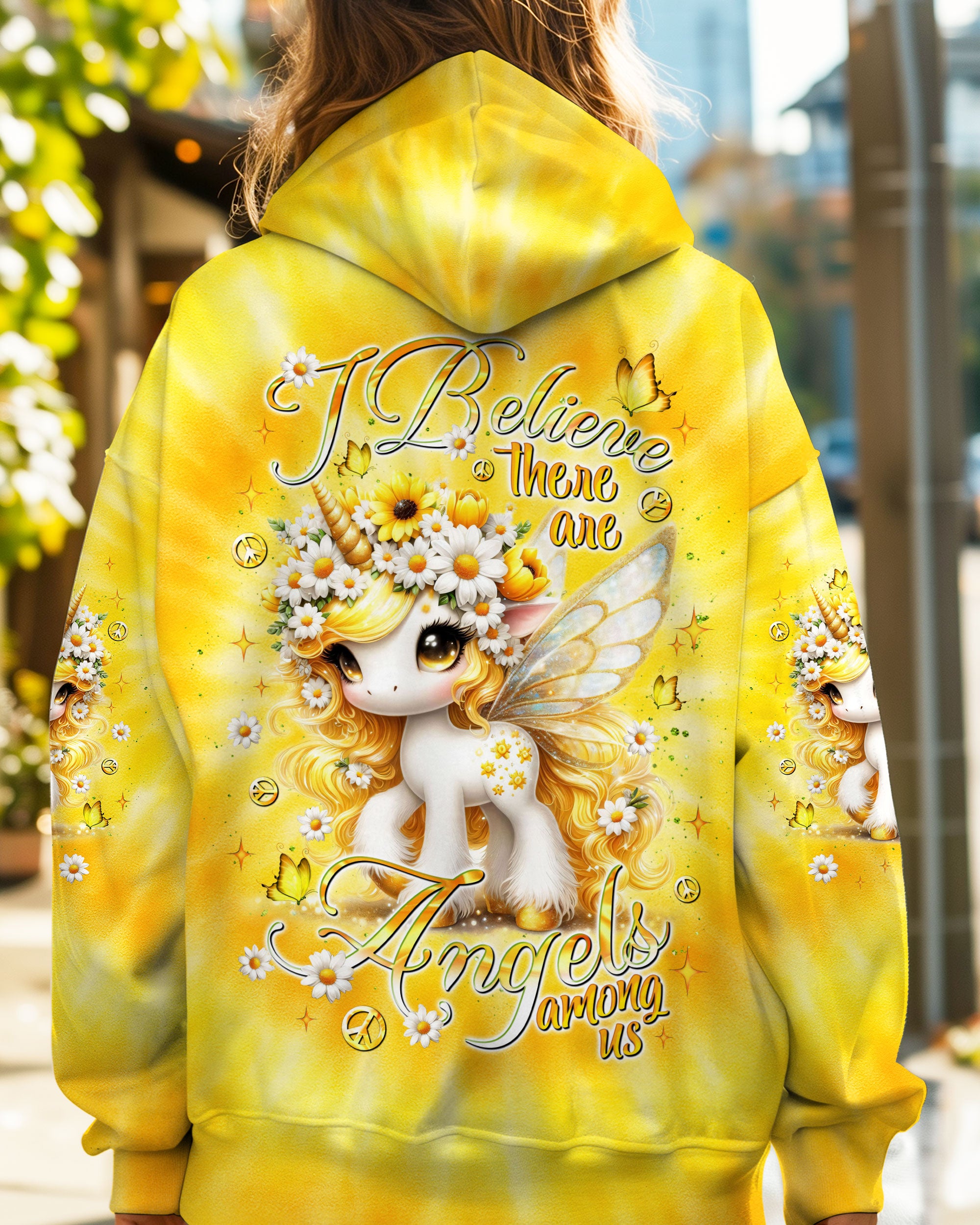 I BELIEVE THERE ARE ANGELS AMONG US UNICORN ALL OVER PRINT - TLNT0407254
